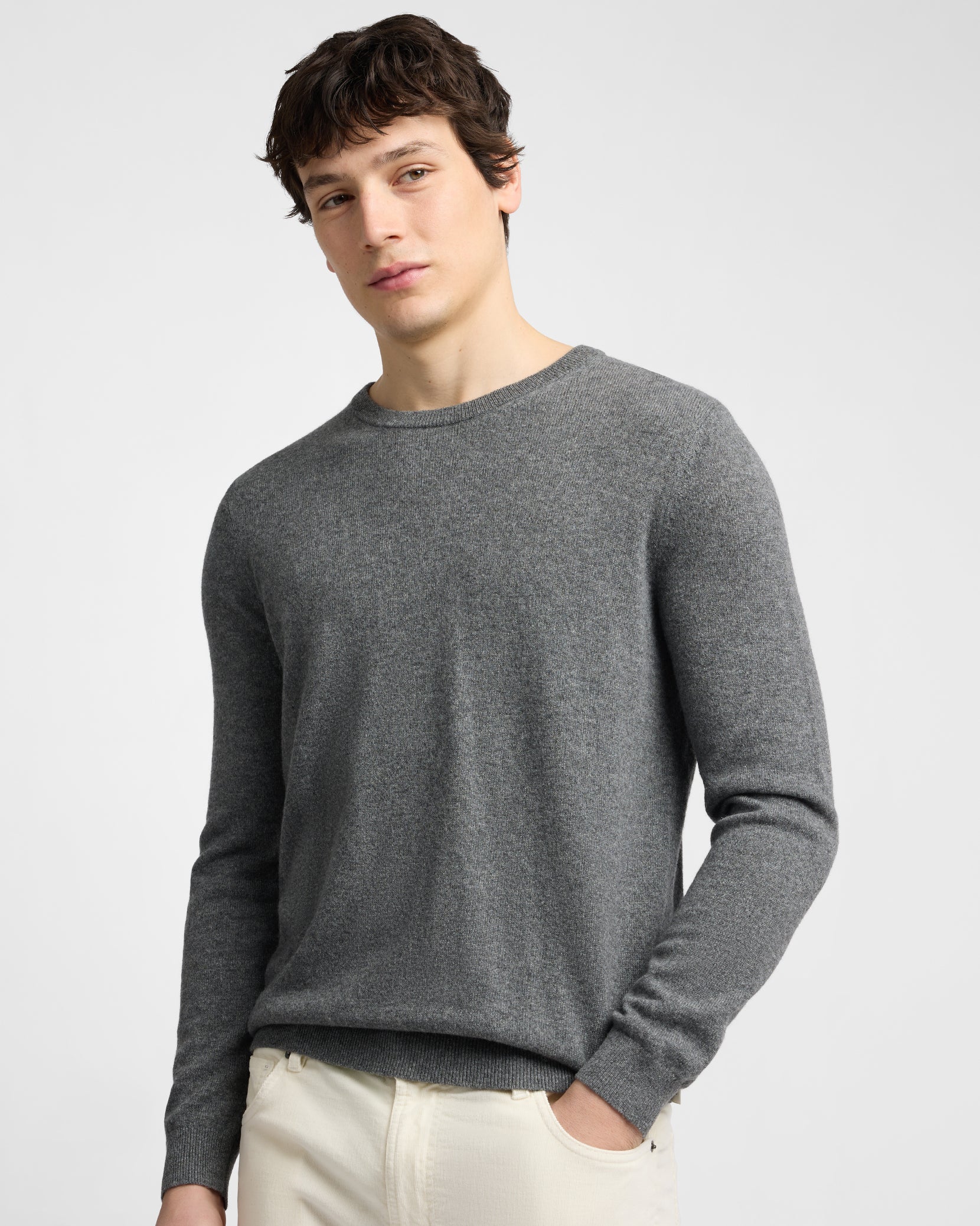 100% Cashmere Crewneck Sweater - Image 2