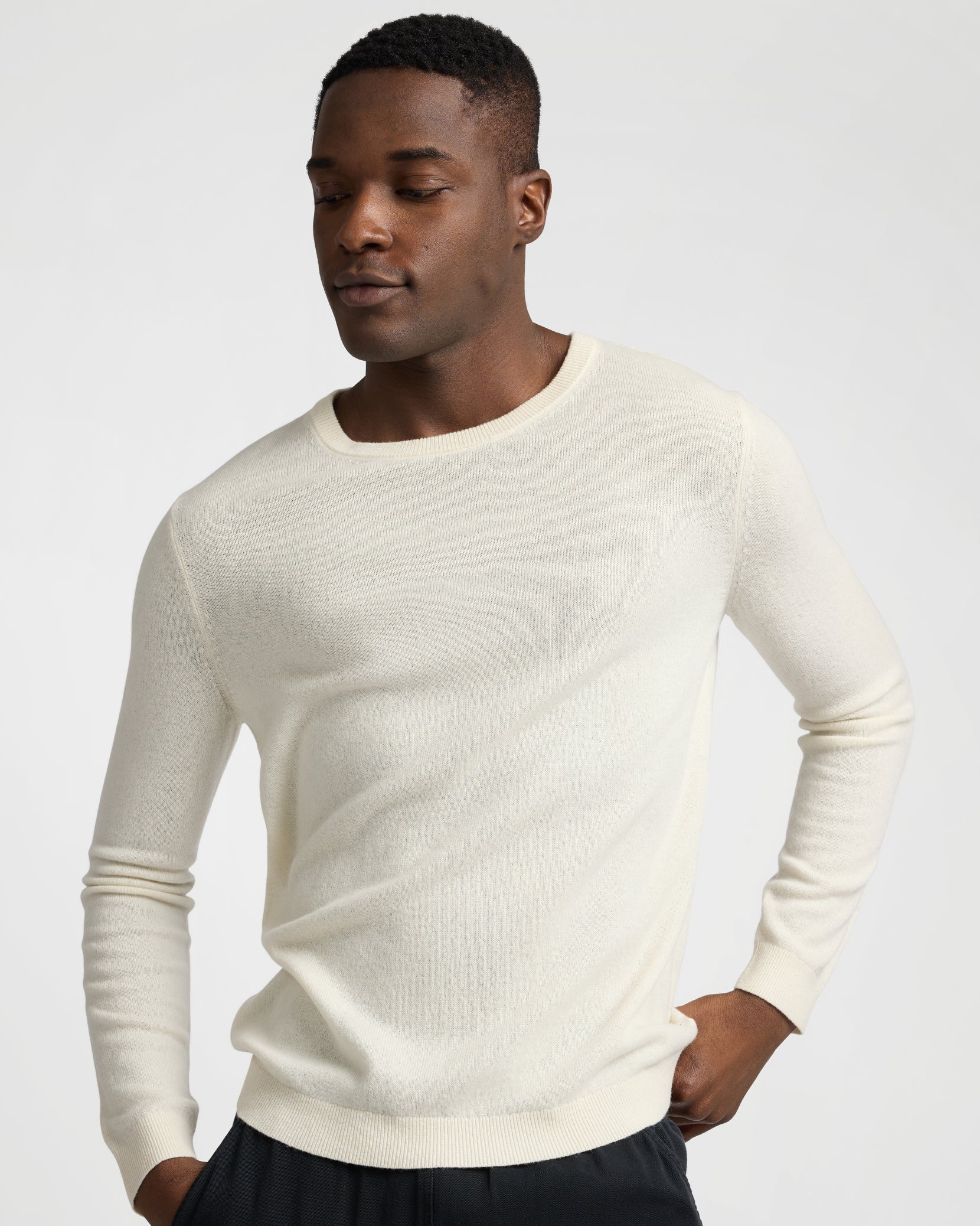 100% Cashmere Crewneck Sweater - Image 2