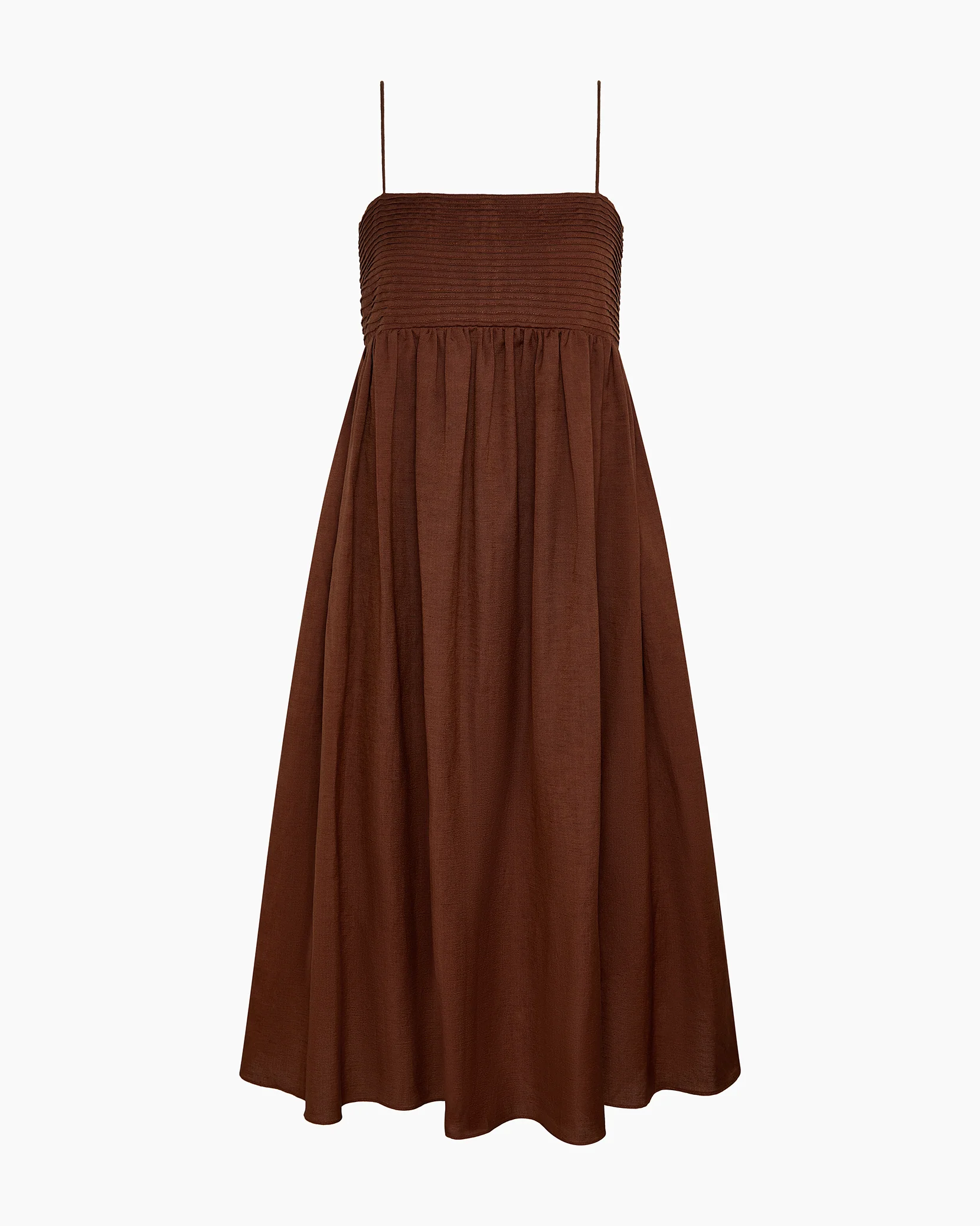 A-Line Pintuck Midi Dress - Image 3
