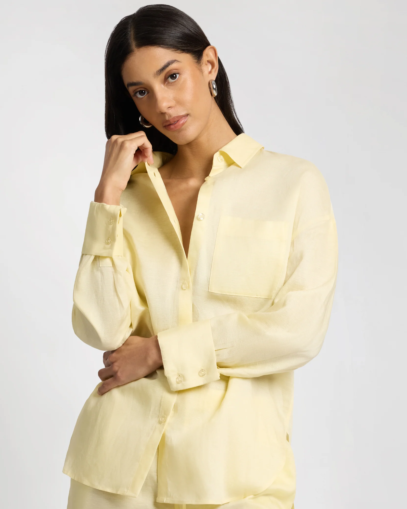 Air Linen Boyfriend Shirt