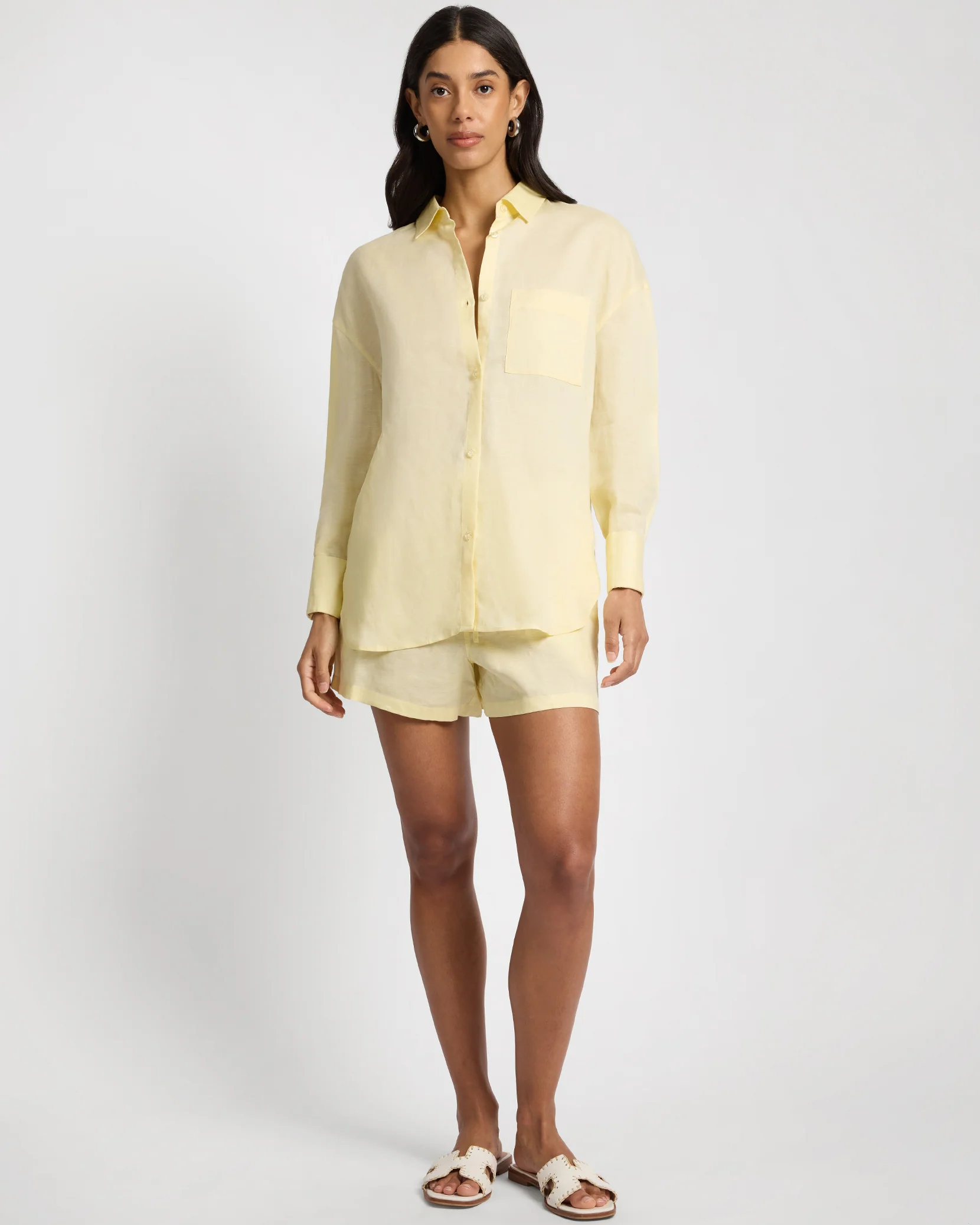 Air Linen Boyfriend Shirt - Image 3