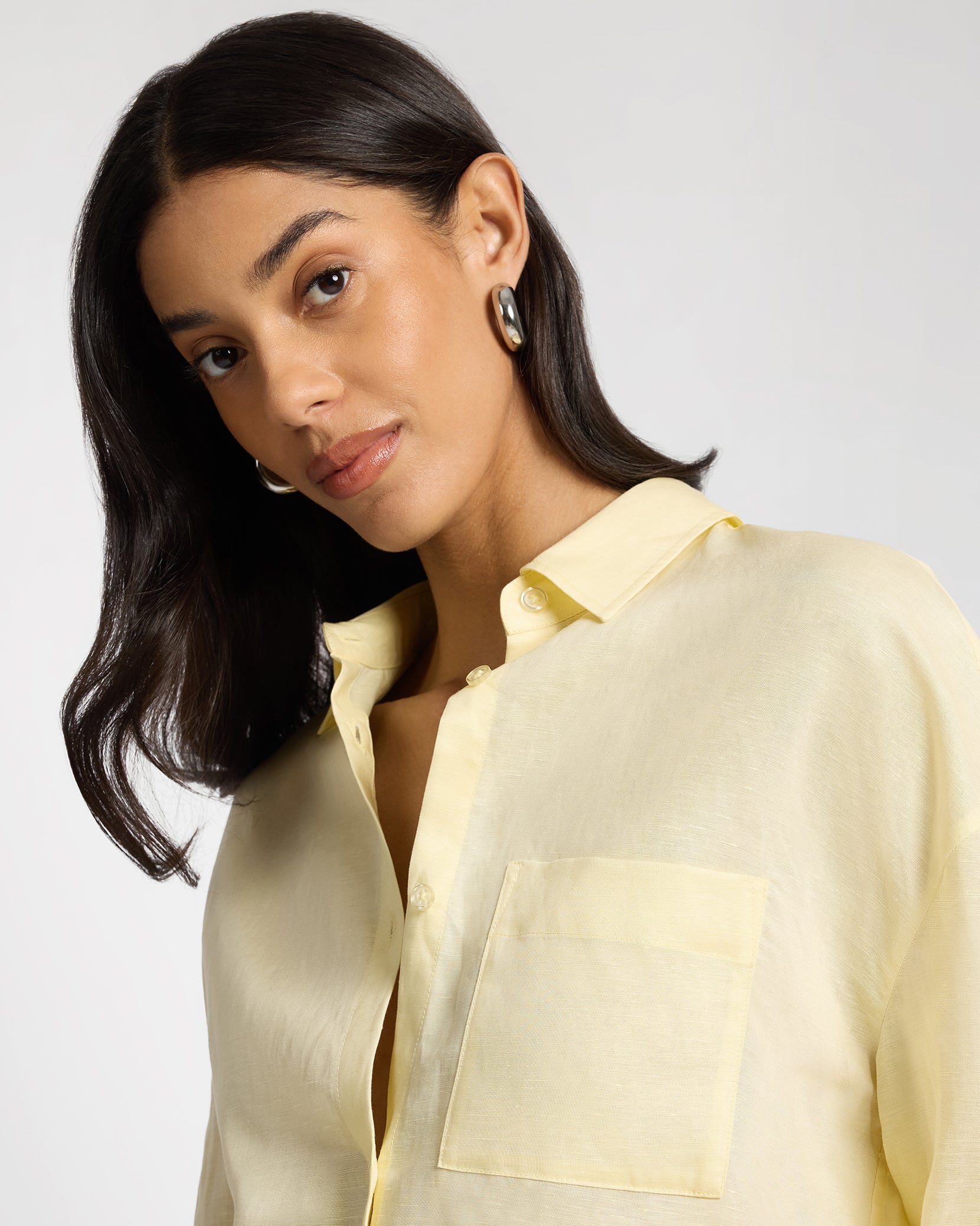 Air Linen Boyfriend Shirt - Image 4