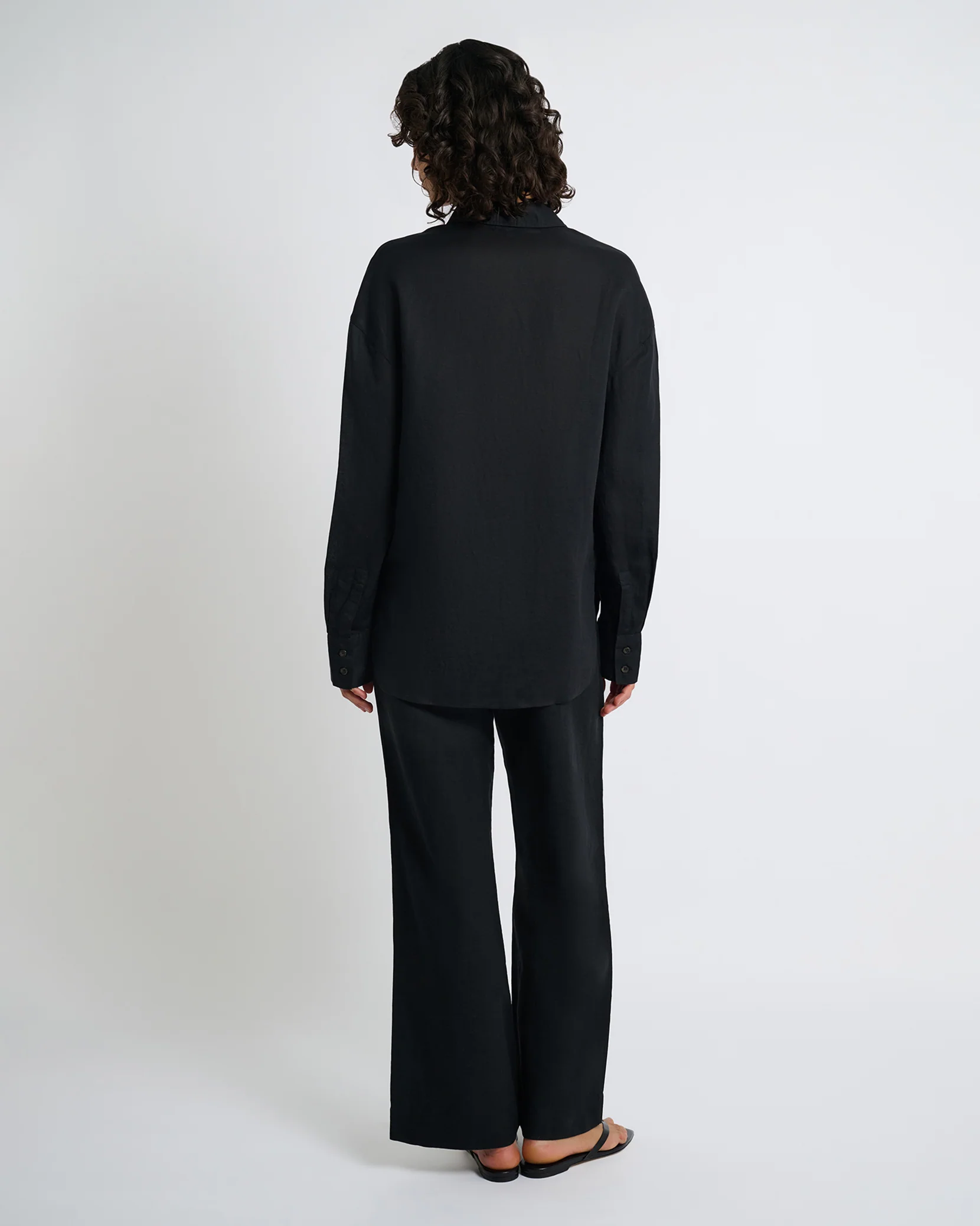 Air Linen Boyfriend Shirt - Image 5