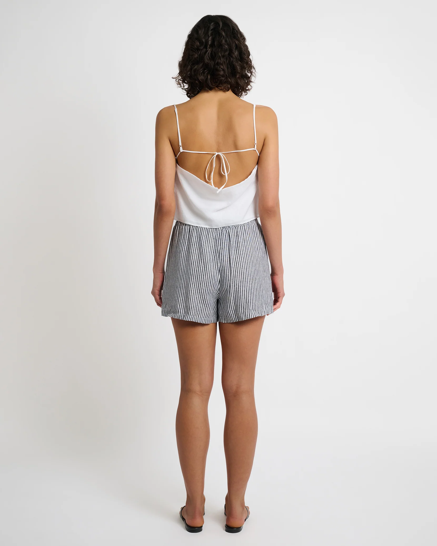 Air Linen Elastic Drawstring Short - Image 6