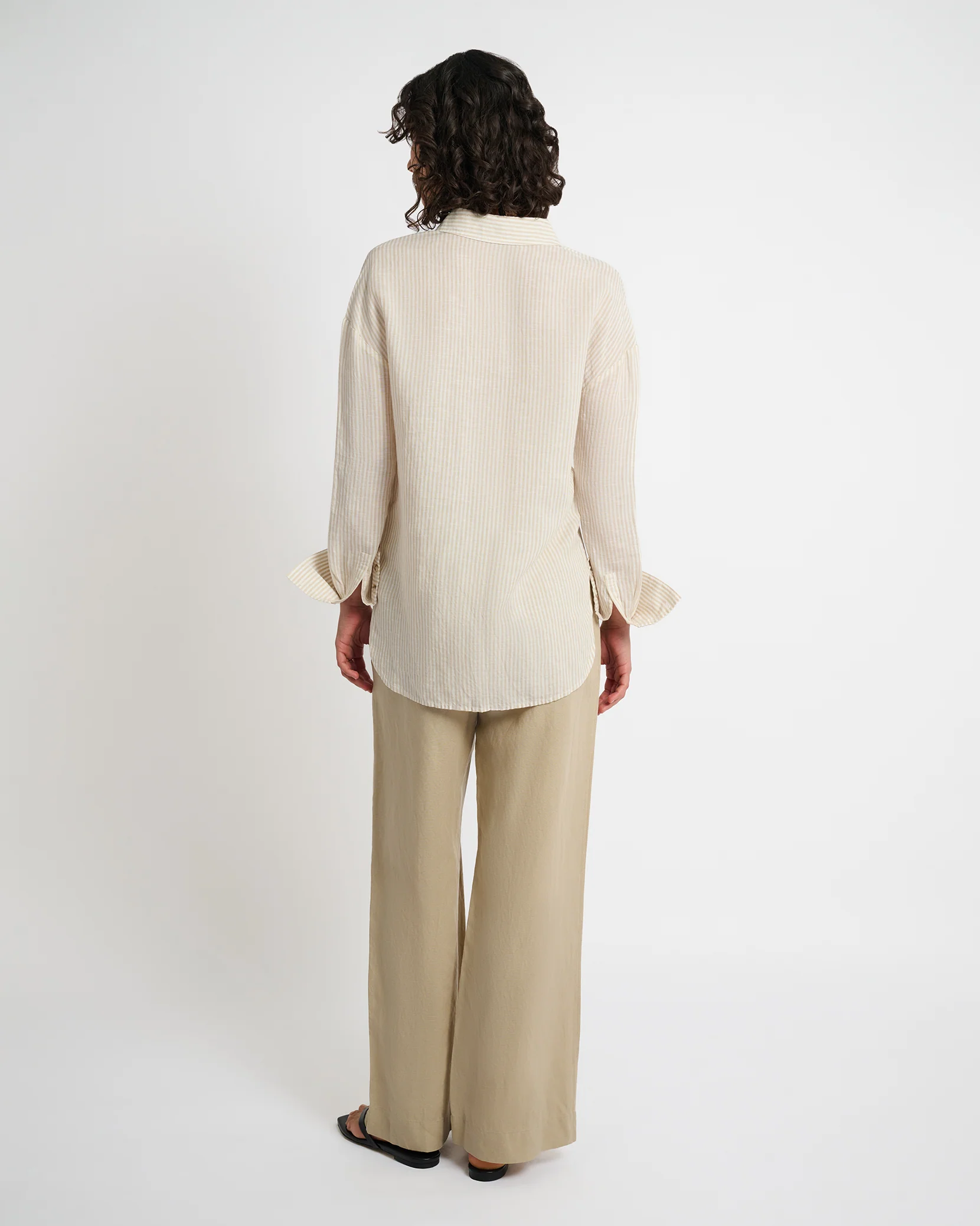 Air Linen Pleated Trouser - Image 5