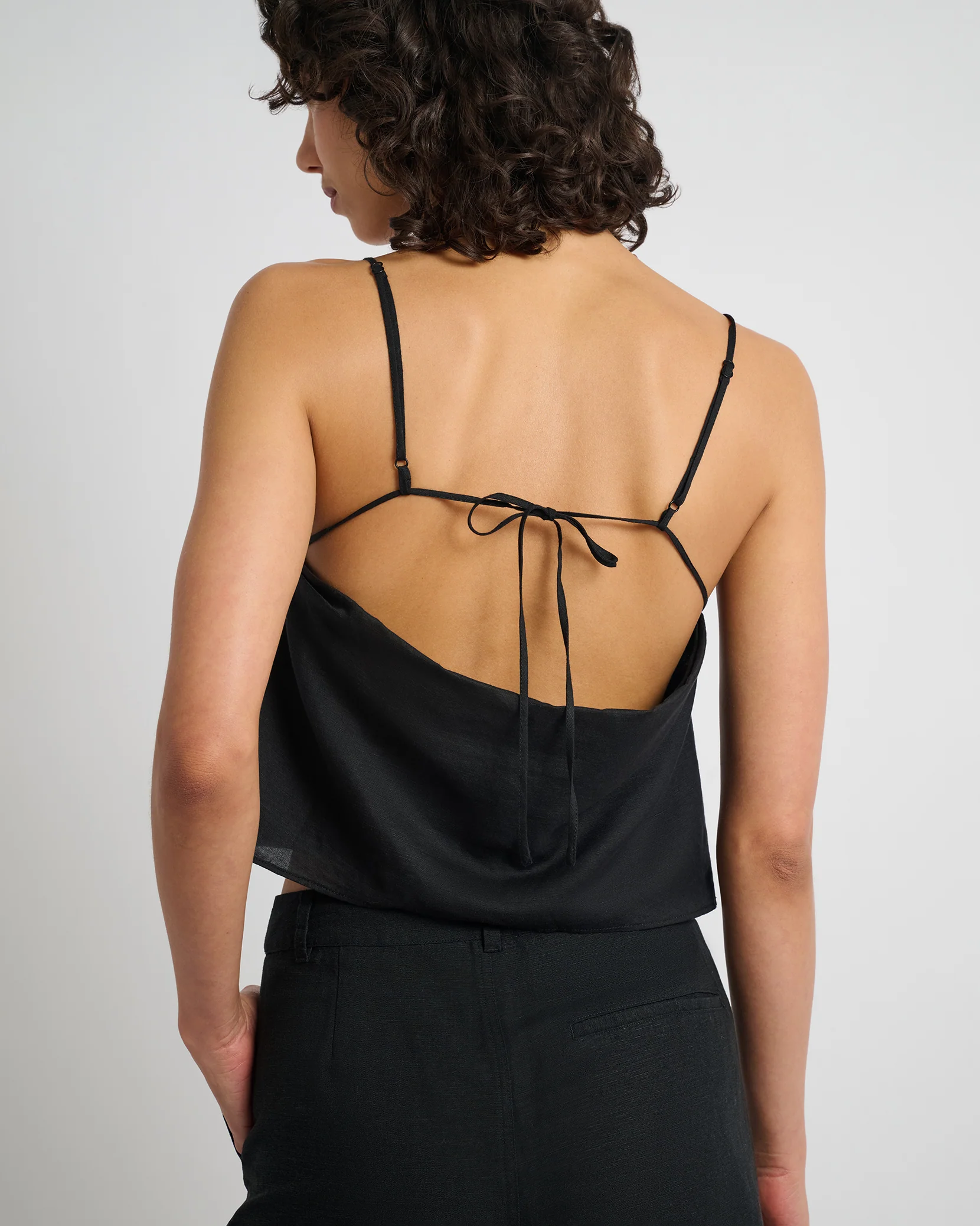 Air Linen Square Neck Tank Top - Image 5