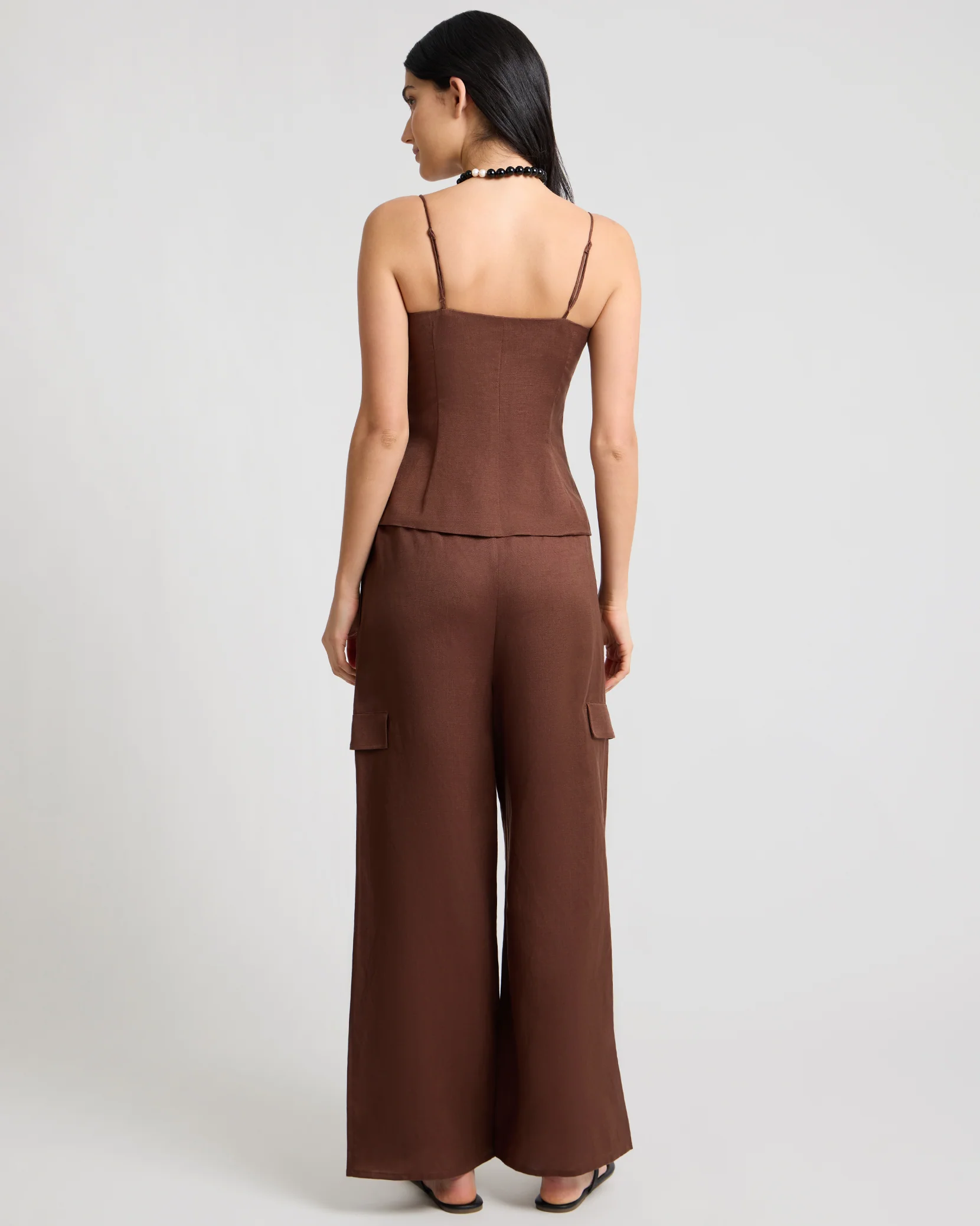 Air Linen Underwire Corset Top - Image 6