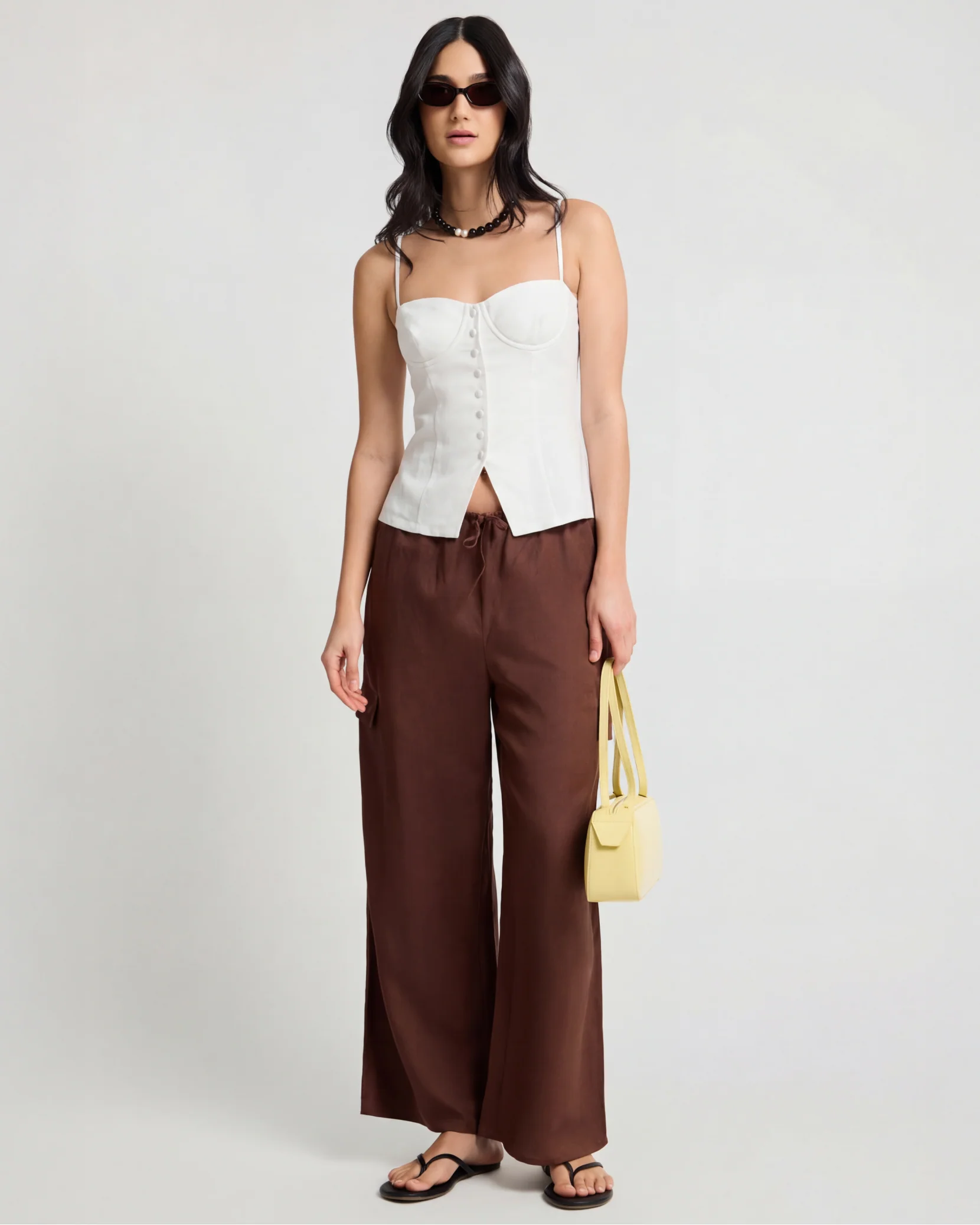 Air Linen Underwire Corset Top - Image 3