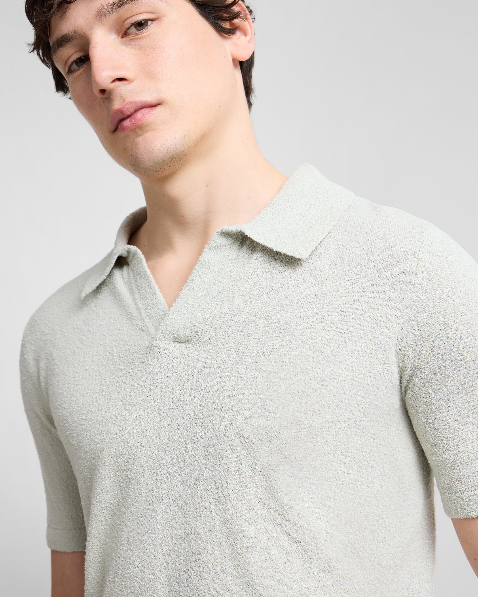 Boucle Knit Johnny Polo - Image 5