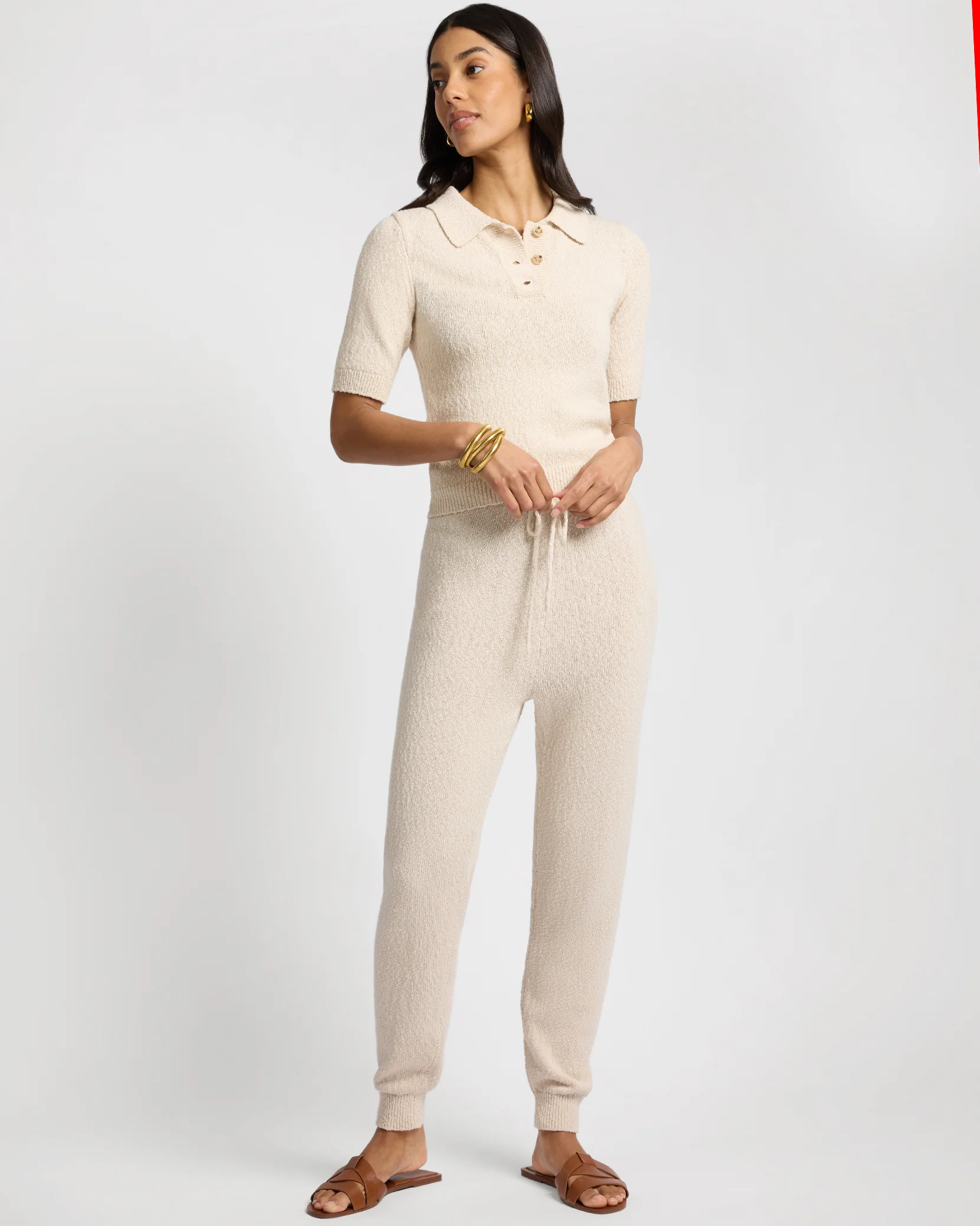 Cotton Boucle Jogger - Image 3