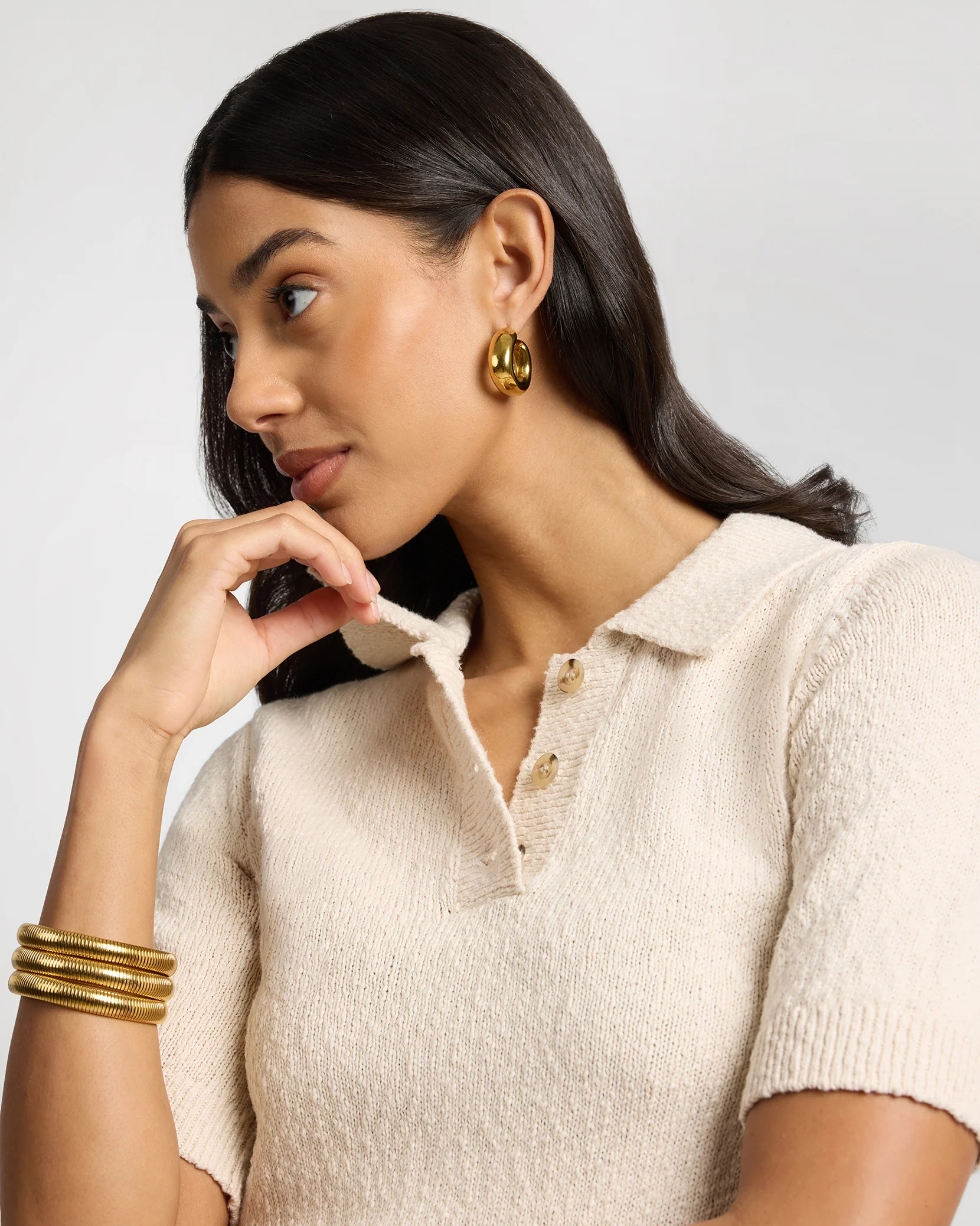 Cotton Boucle Polo - Image 4