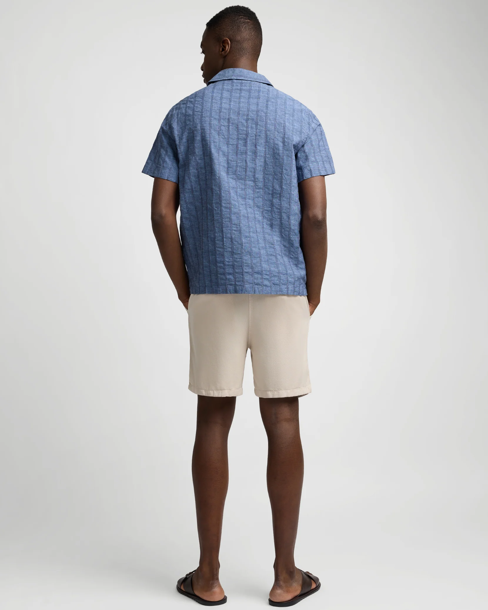 Cotton Linen Pop-Over Polo - Image 6