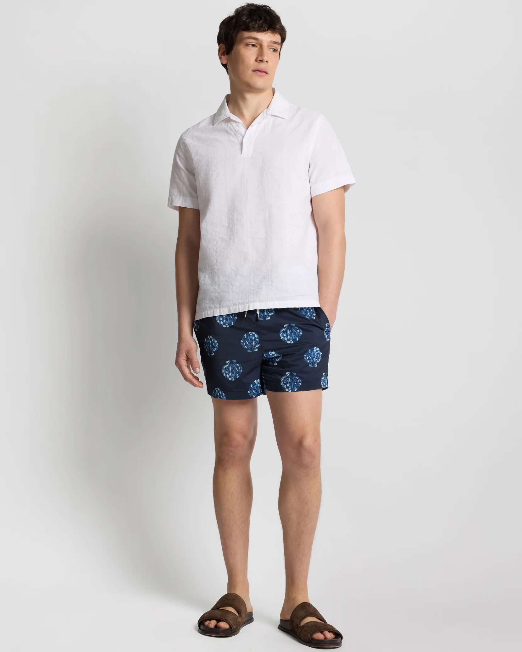 Cotton Linen Pop-Over Polo - Image 3