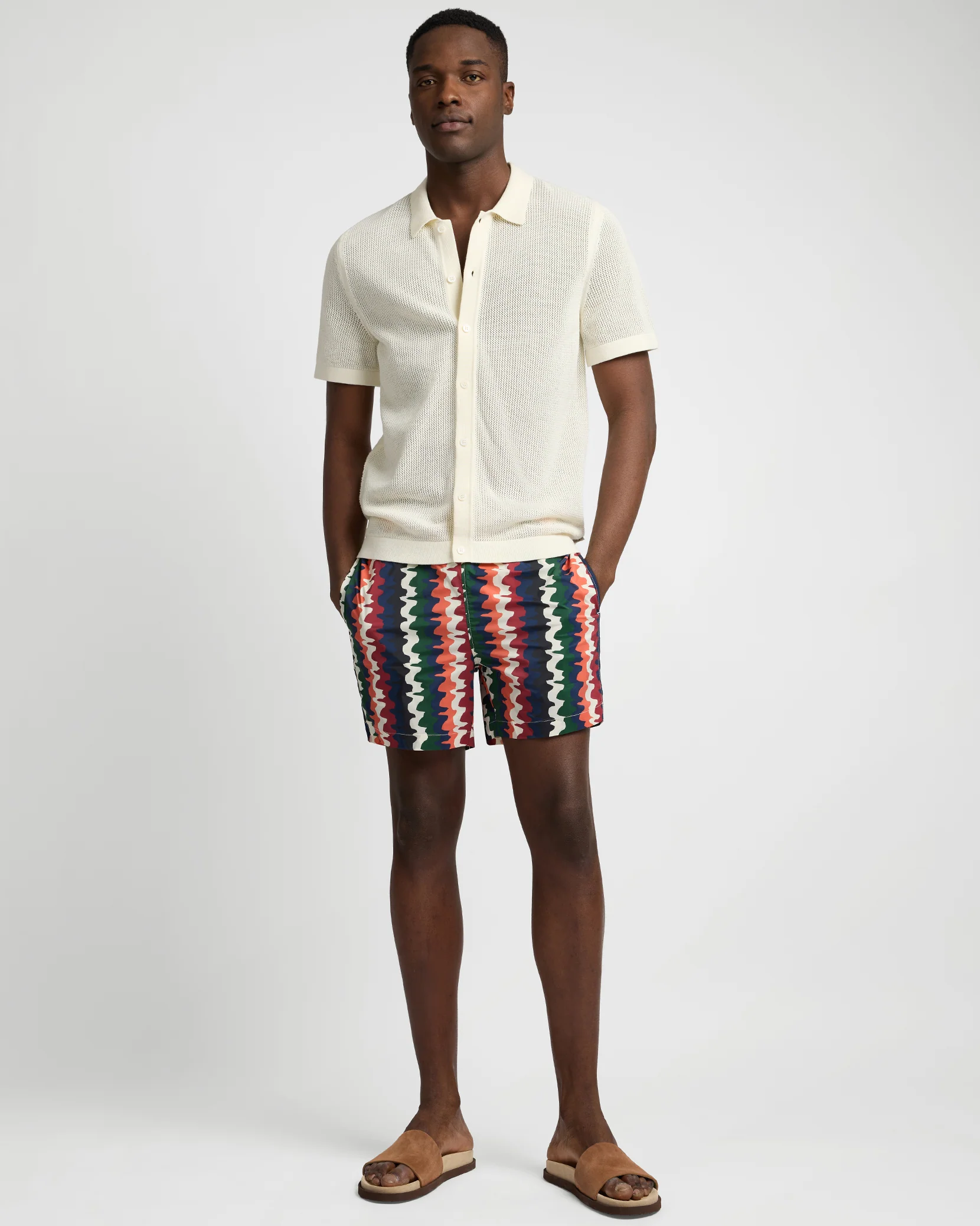 Crochet Knit Button Up Shirt - Image 3
