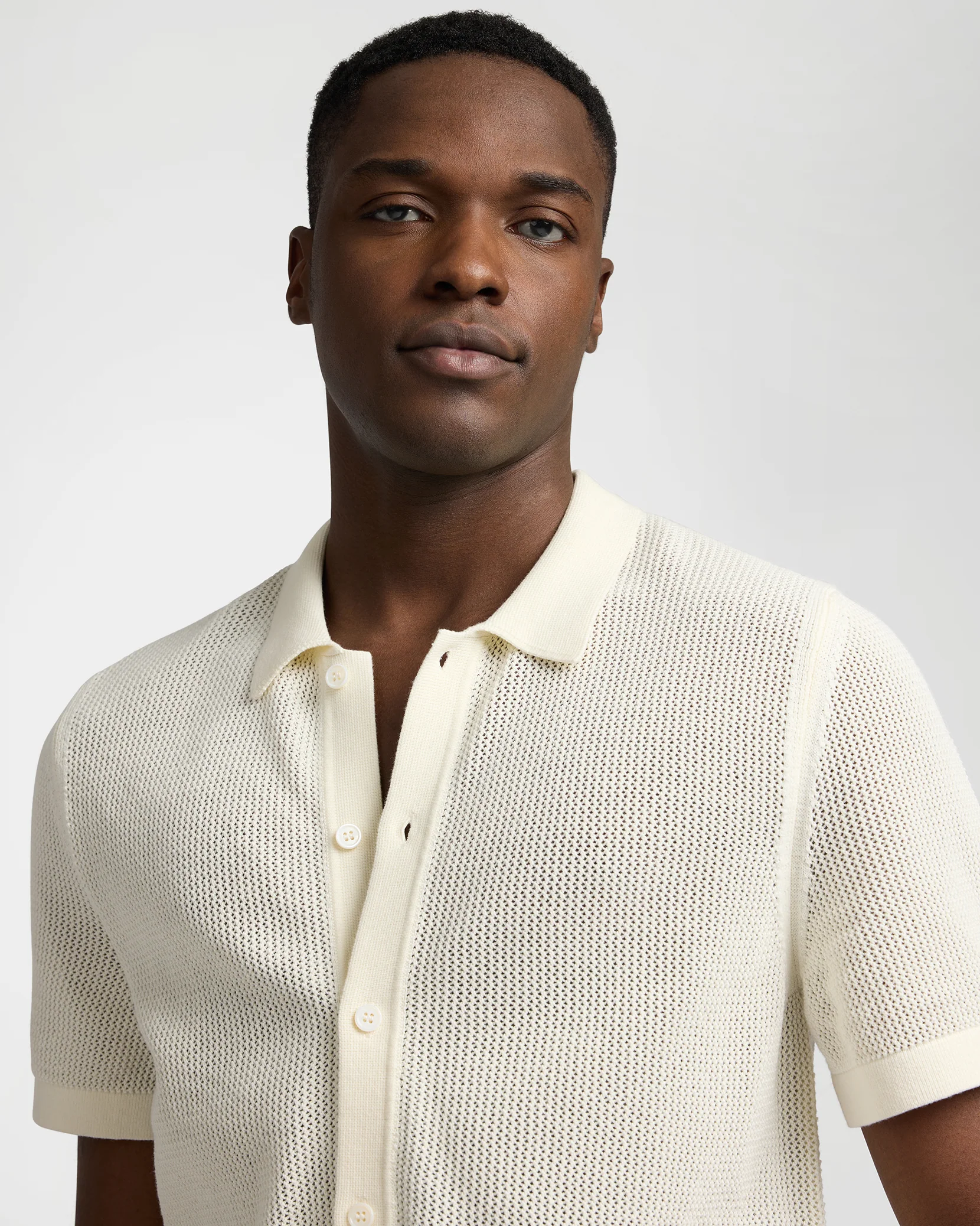 Crochet Knit Button Up Shirt - Image 4