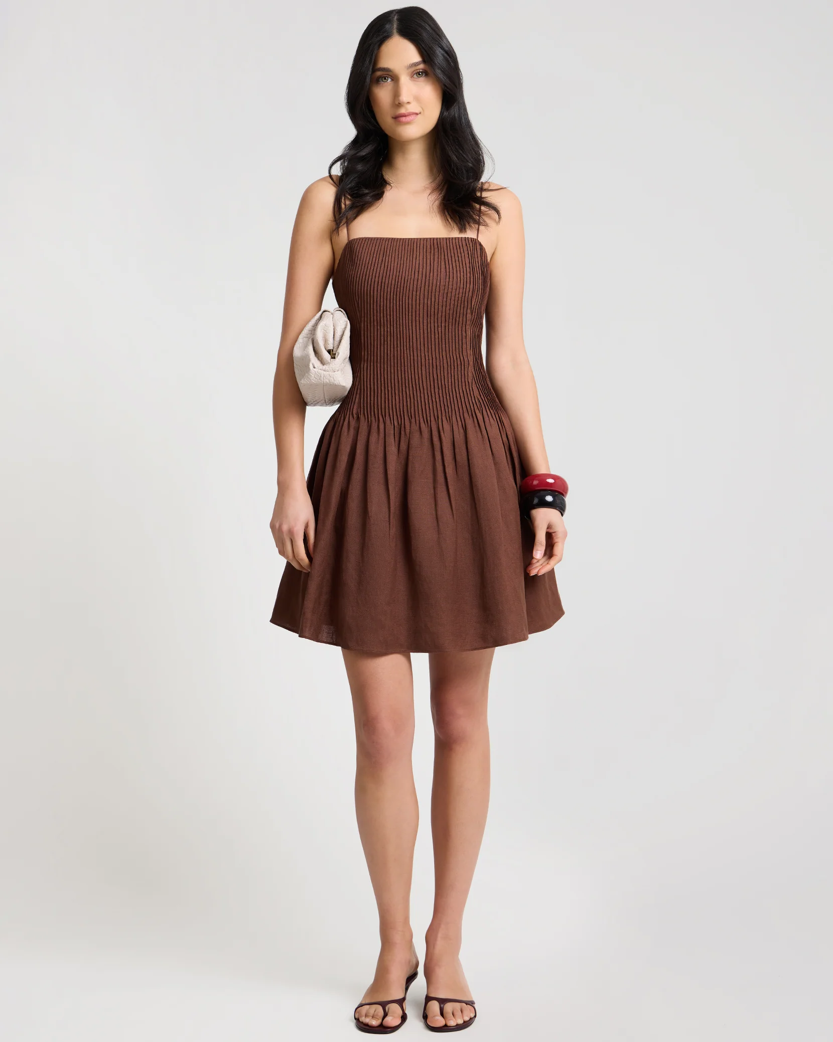 Dropped Waist Pintuck Dress - Image 3