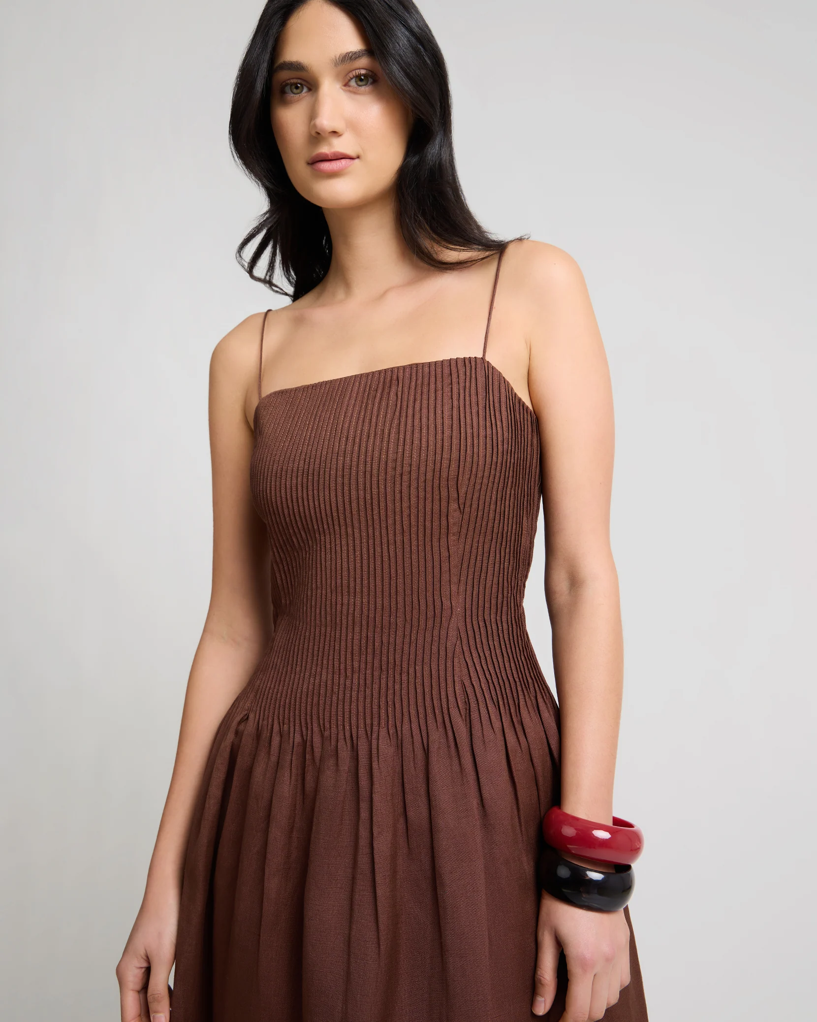 Dropped Waist Pintuck Dress - Image 4