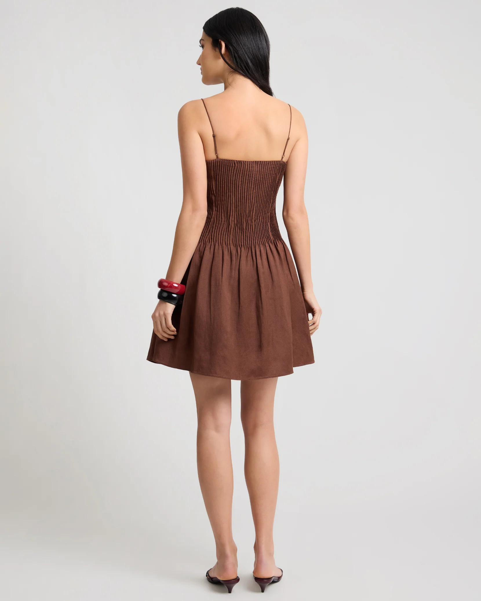 Dropped Waist Pintuck Dress - Image 6