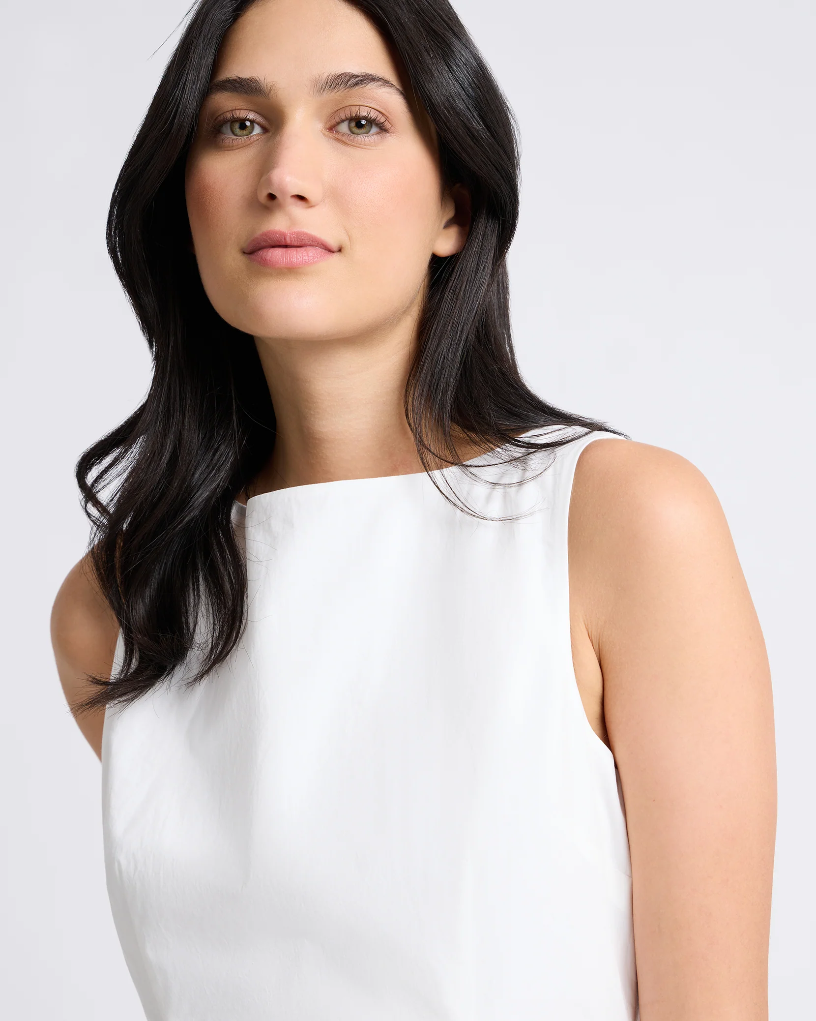 Fitted Boatneck Bubble Mini Dress - Image 4