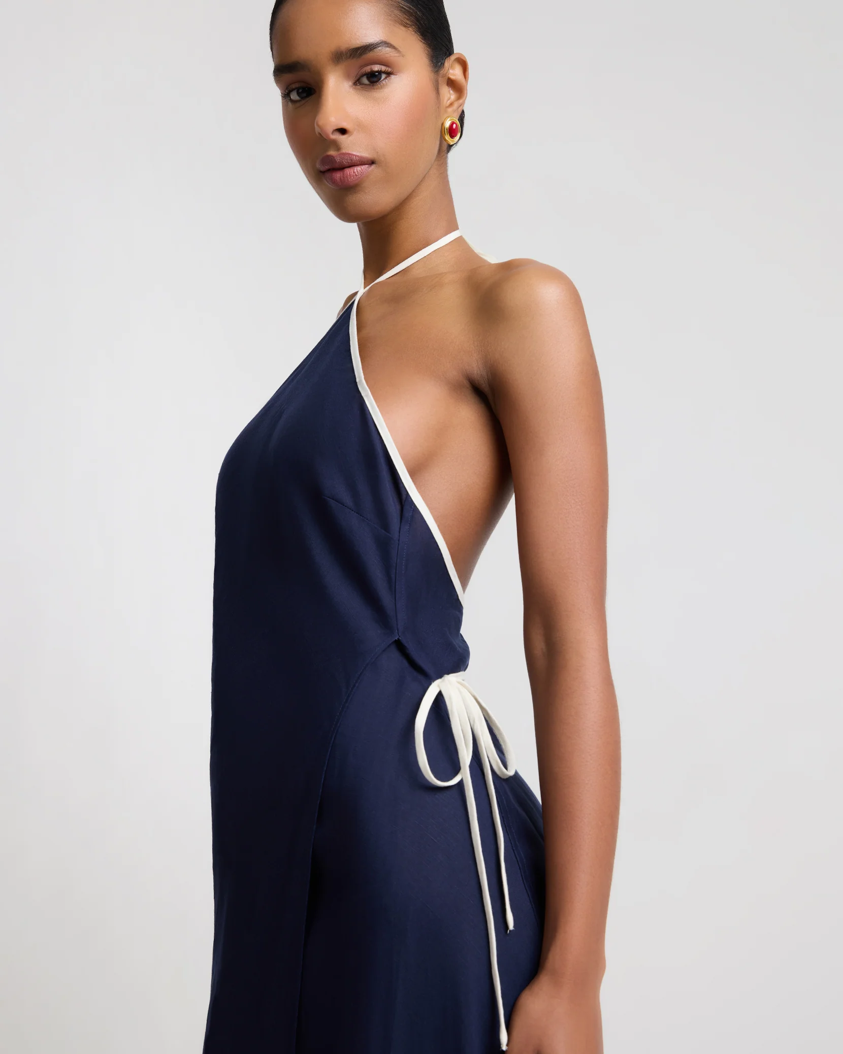 Halter Wrap Dress - Image 3