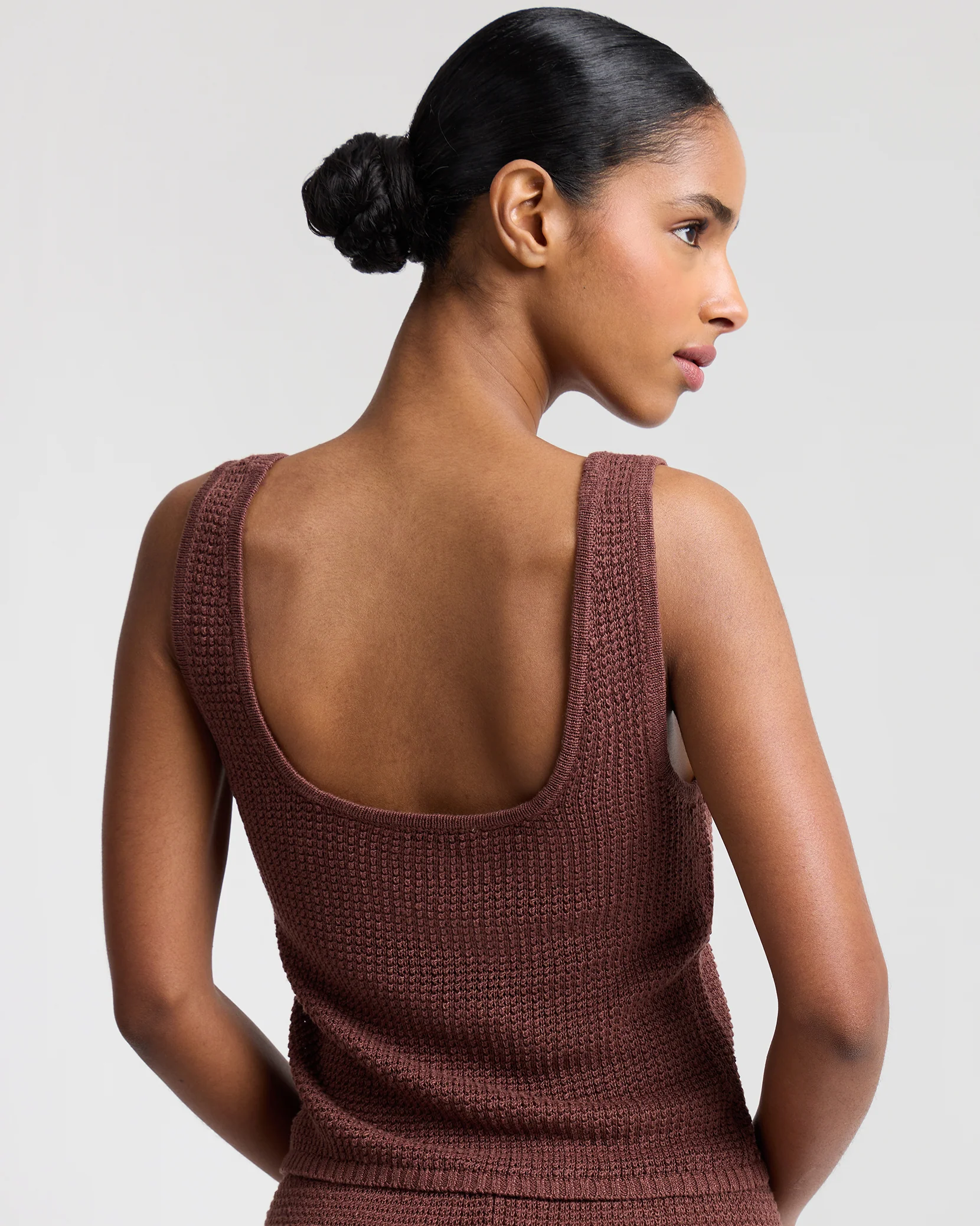 Knit Square Neck Tank Top - Image 5