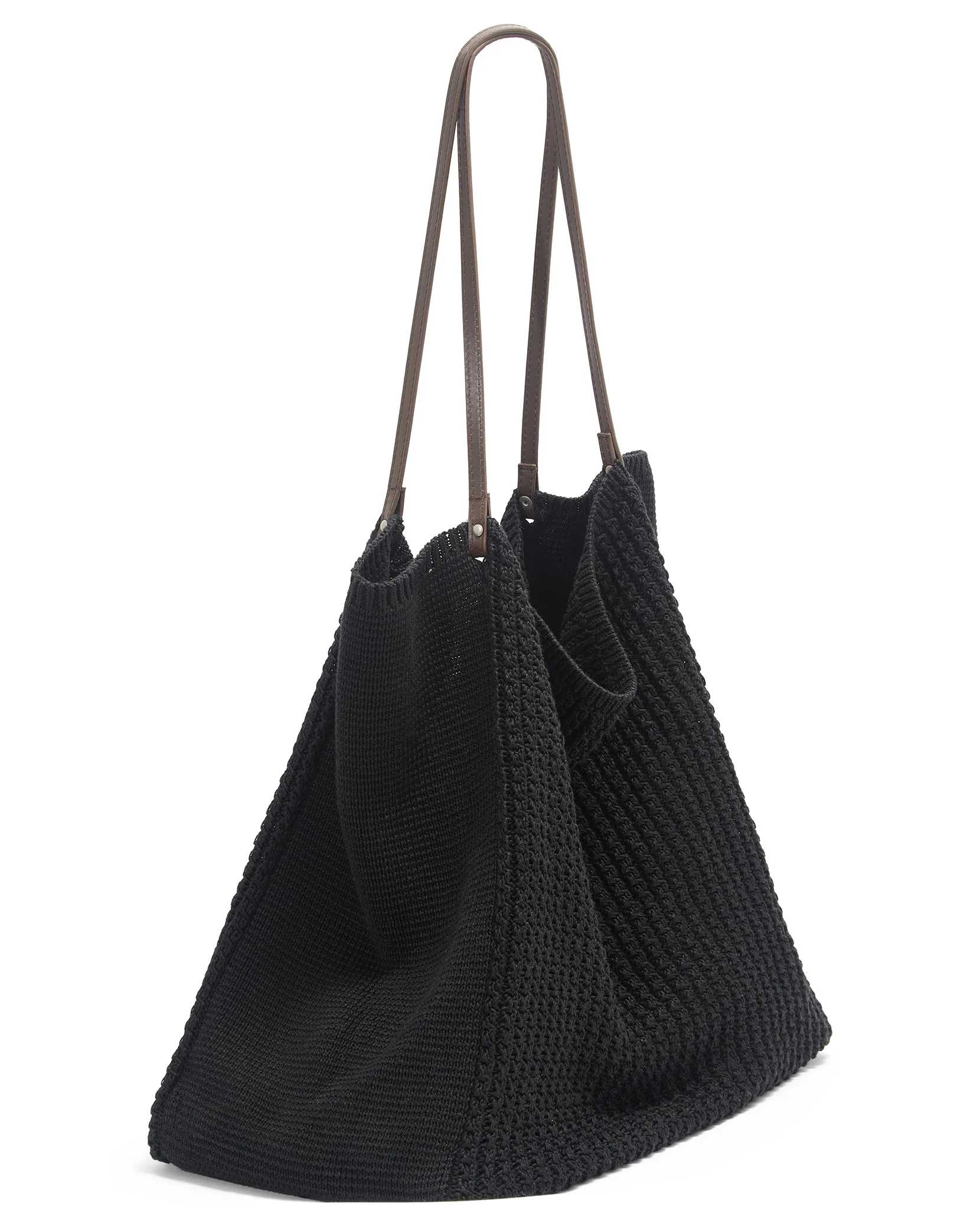 Large Linen Knit Tote Bag - Image 4