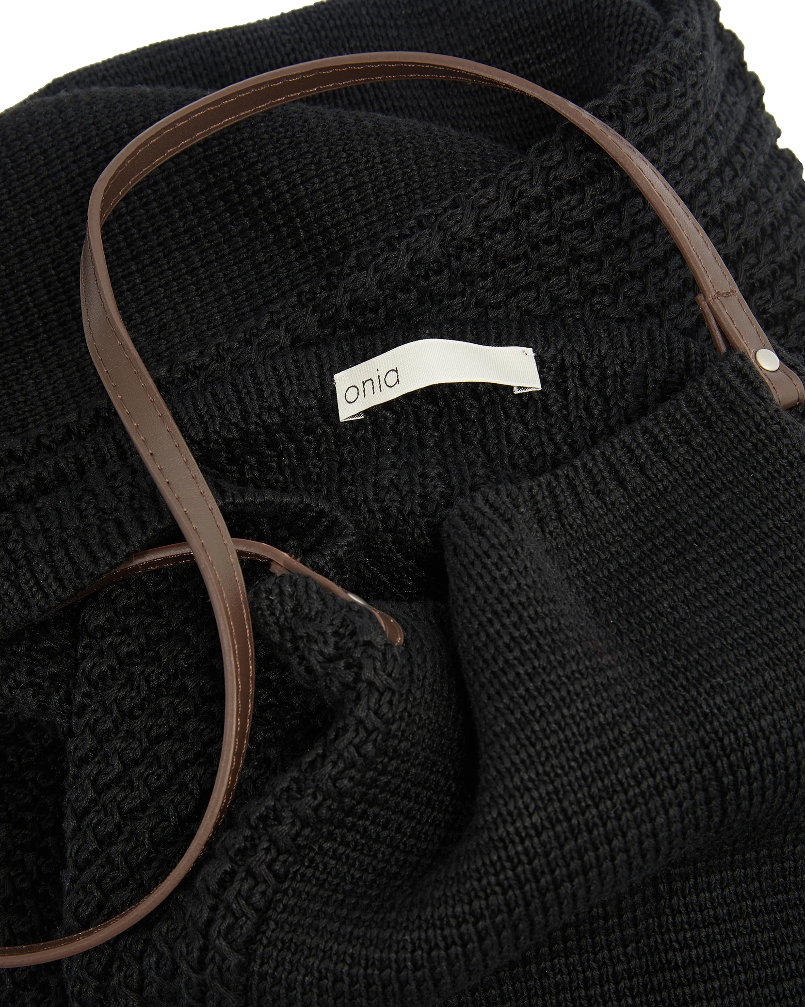 Large Linen Knit Tote Bag - Image 5