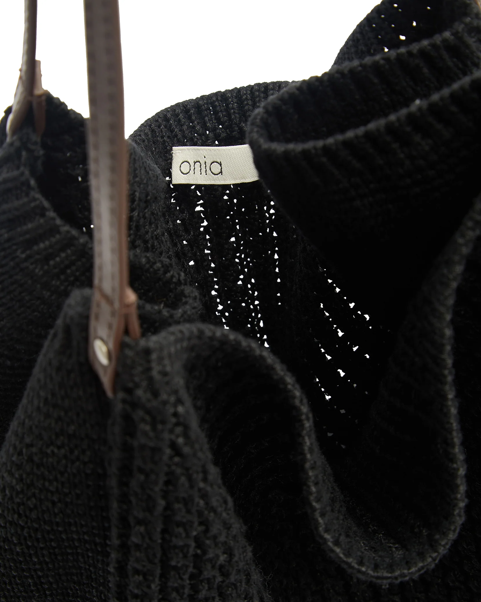 Large Linen Knit Tote Bag - Image 6
