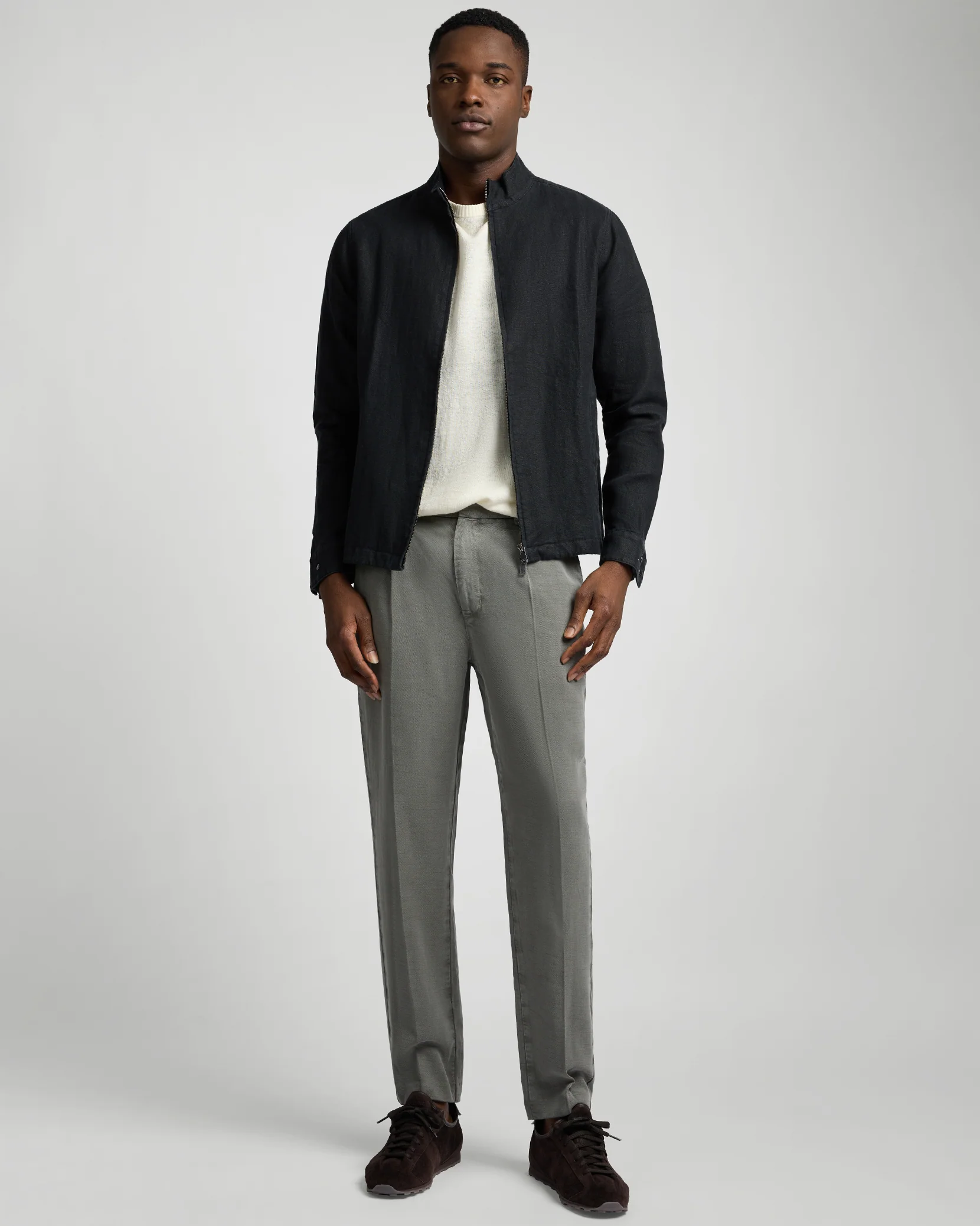 Linen Bomber Jacket - Image 3