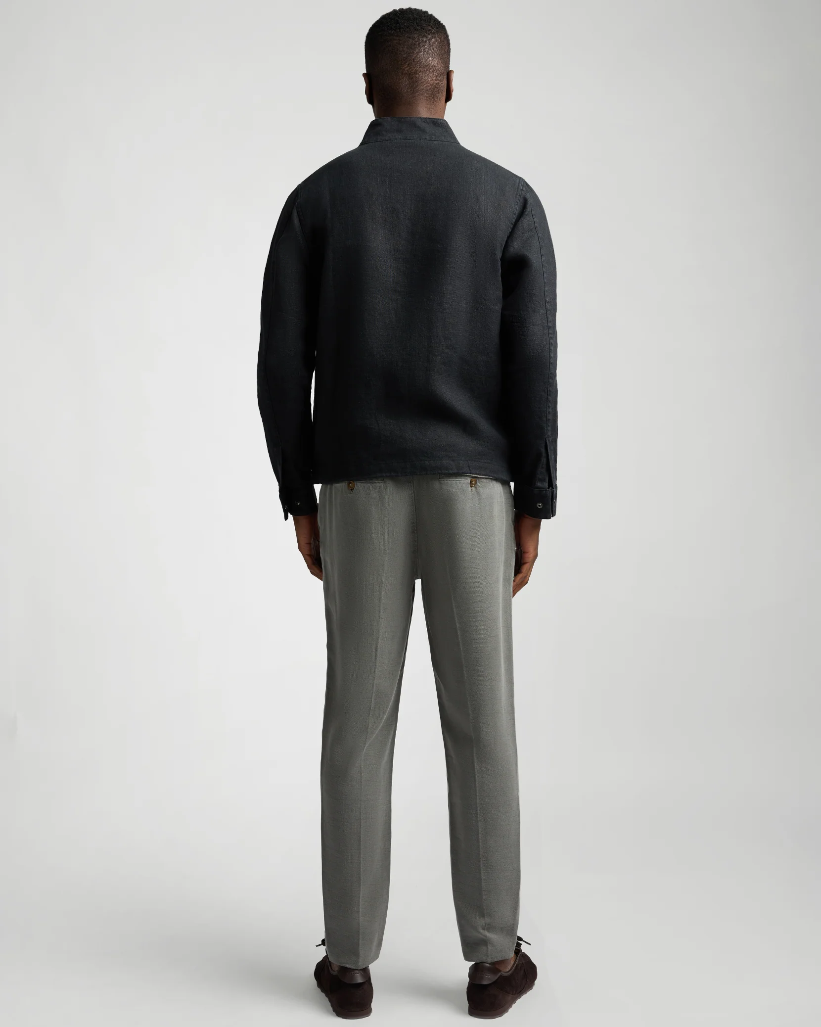 Linen Bomber Jacket - Image 5
