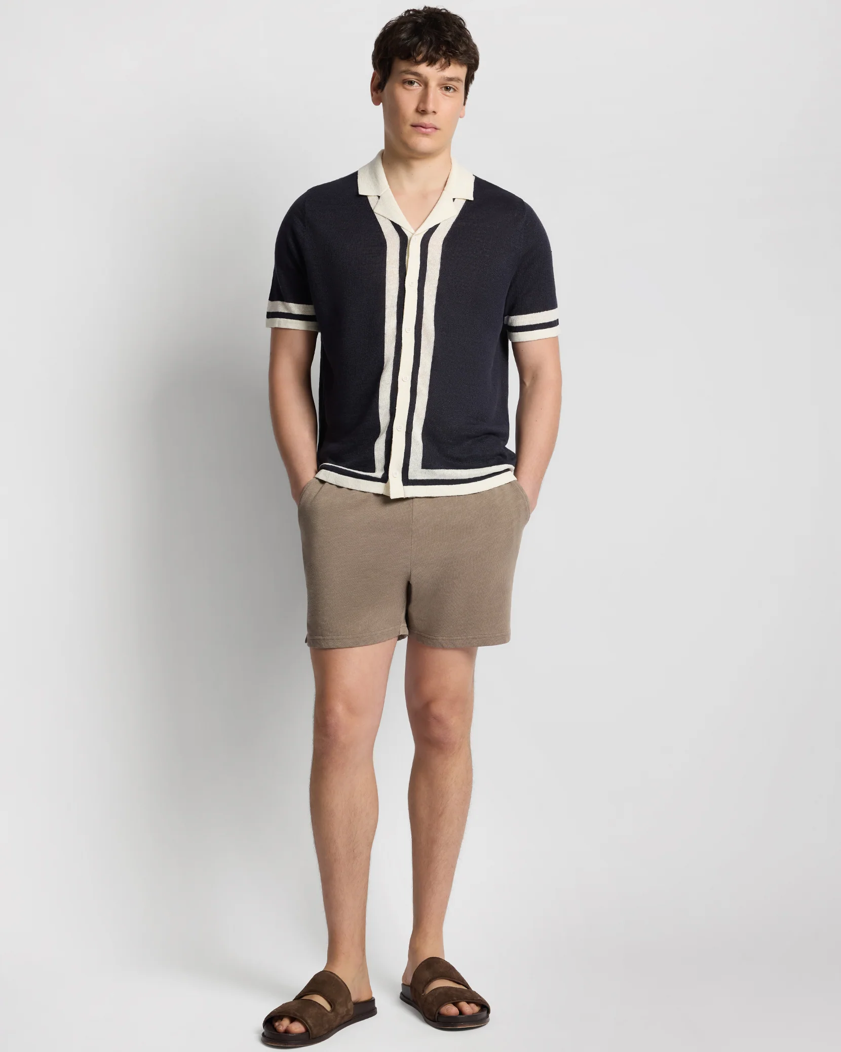 Linen Knit Camp Shirt - Image 3