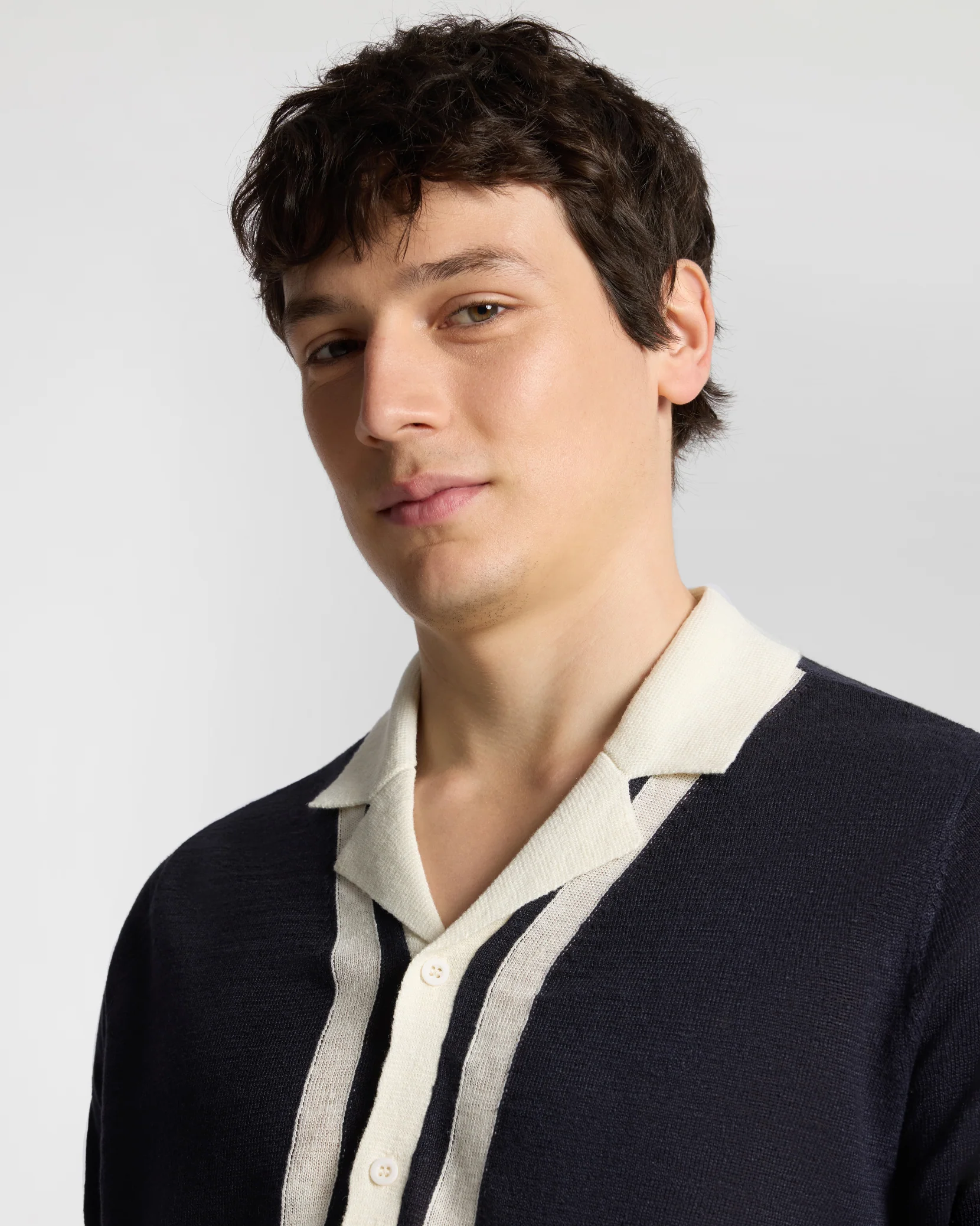 Linen Knit Camp Shirt - Image 4