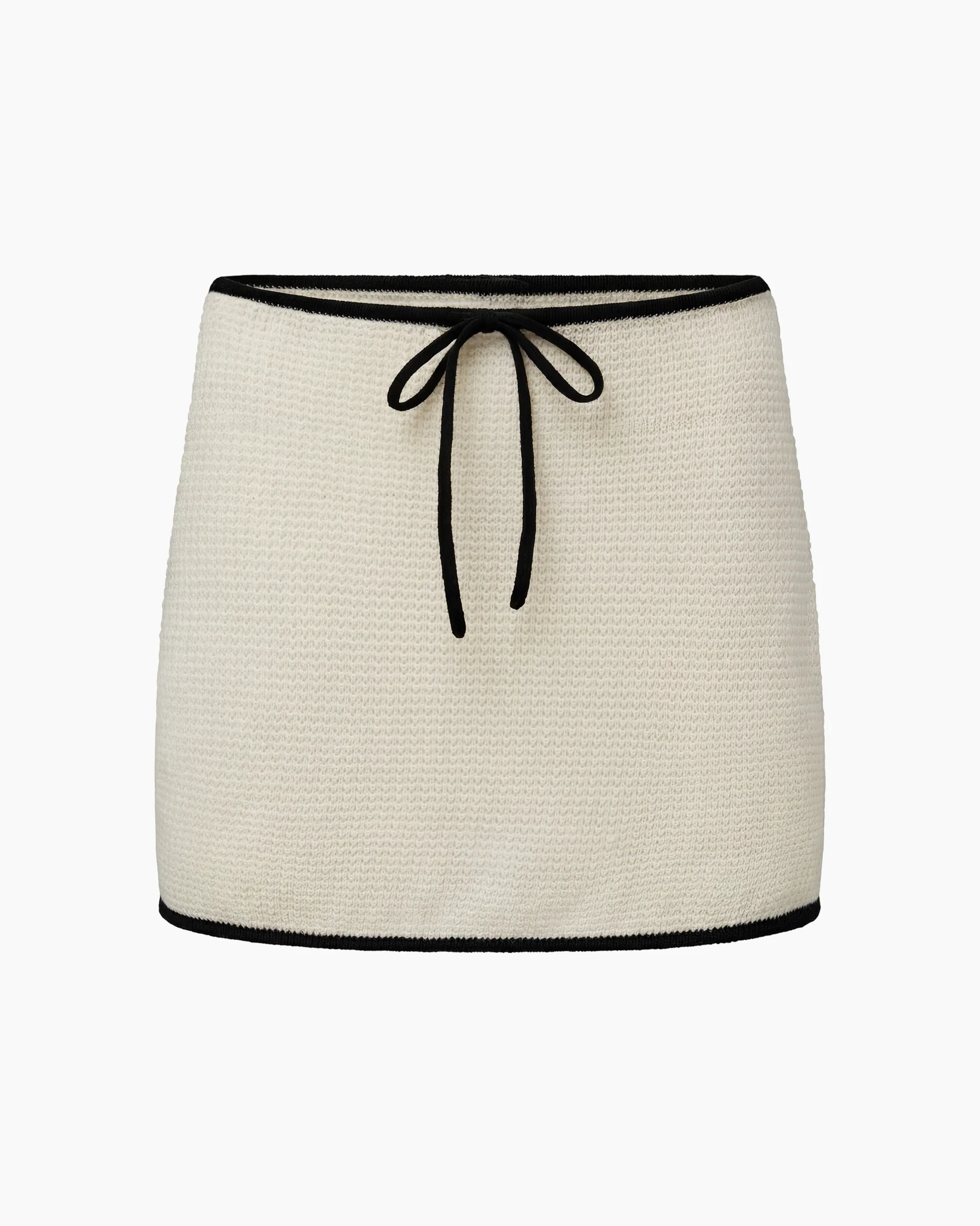 Linen Knit Mini Skirt - Image 2