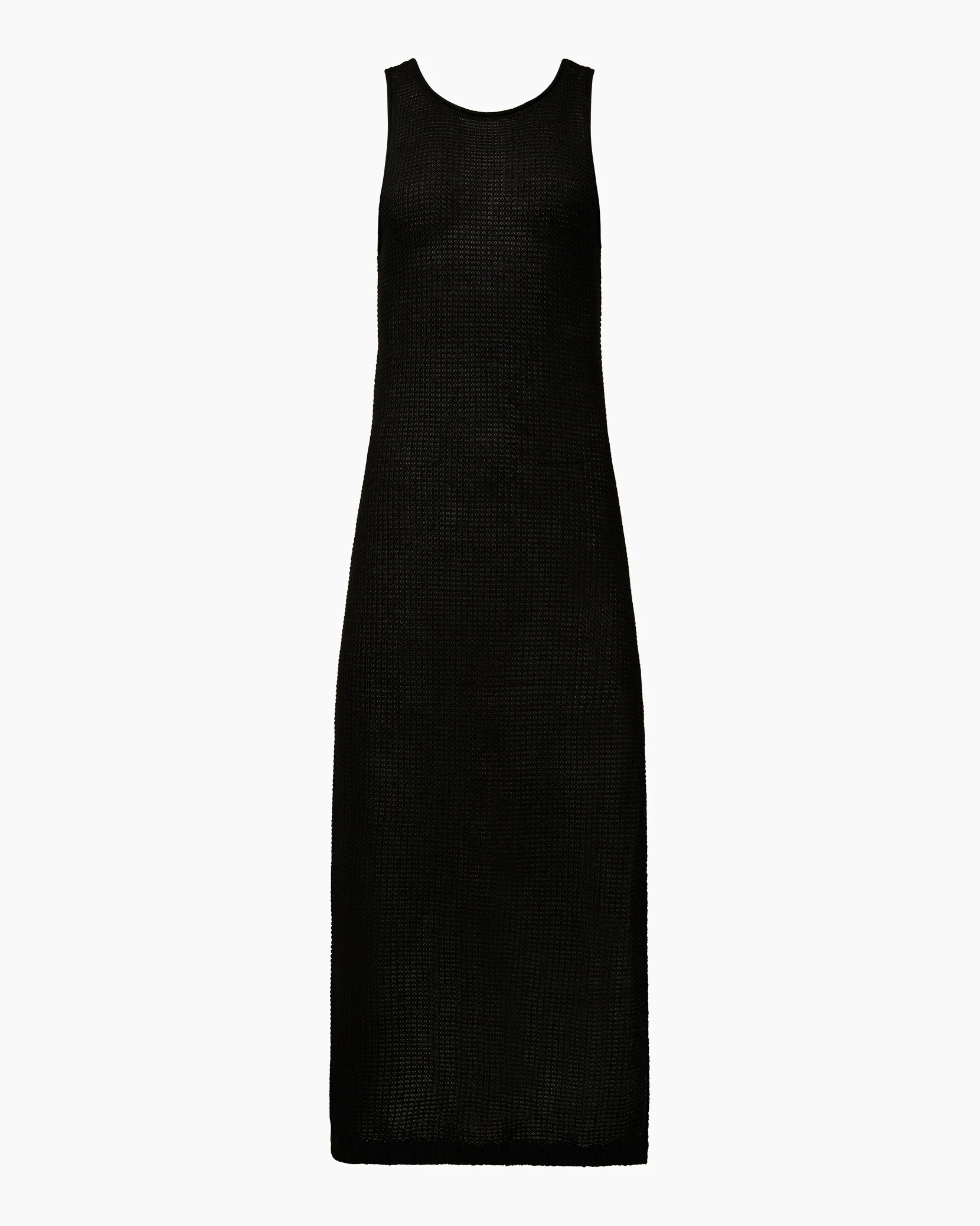 Linen Knit Scoop Back Maxi Dress - Image 3