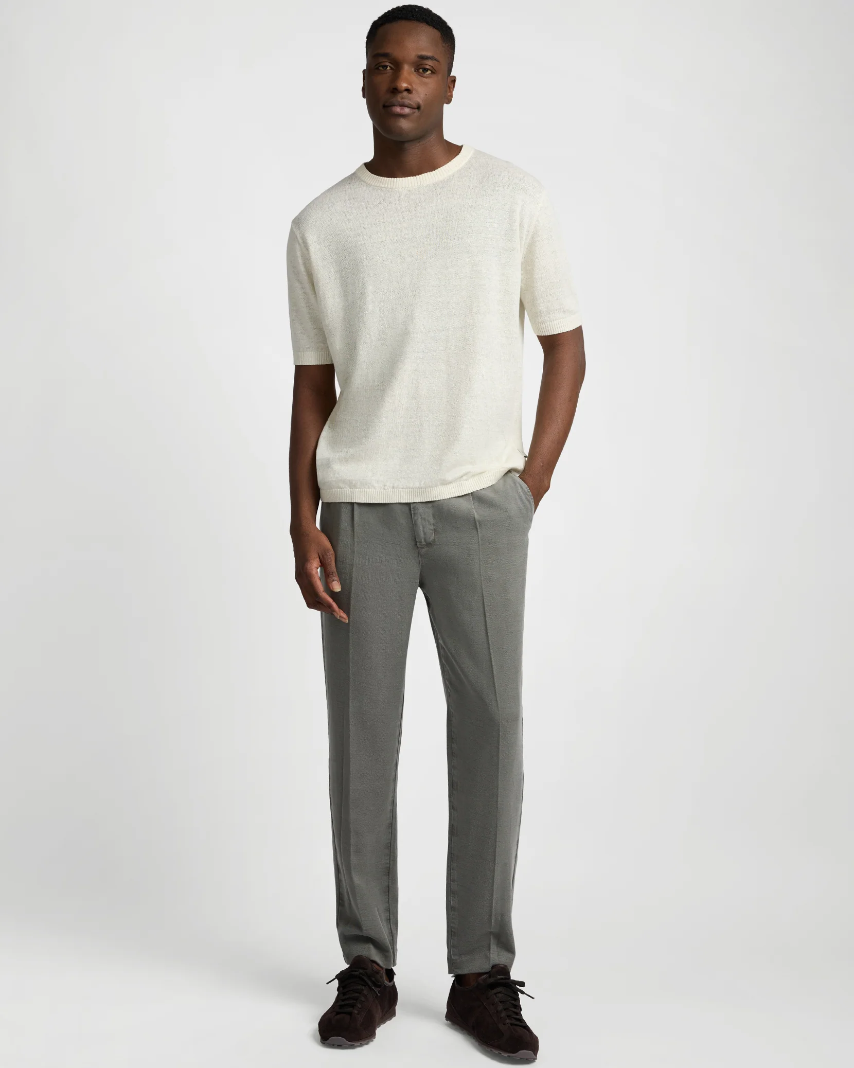 Linen Knit Tee Shirt - Image 3