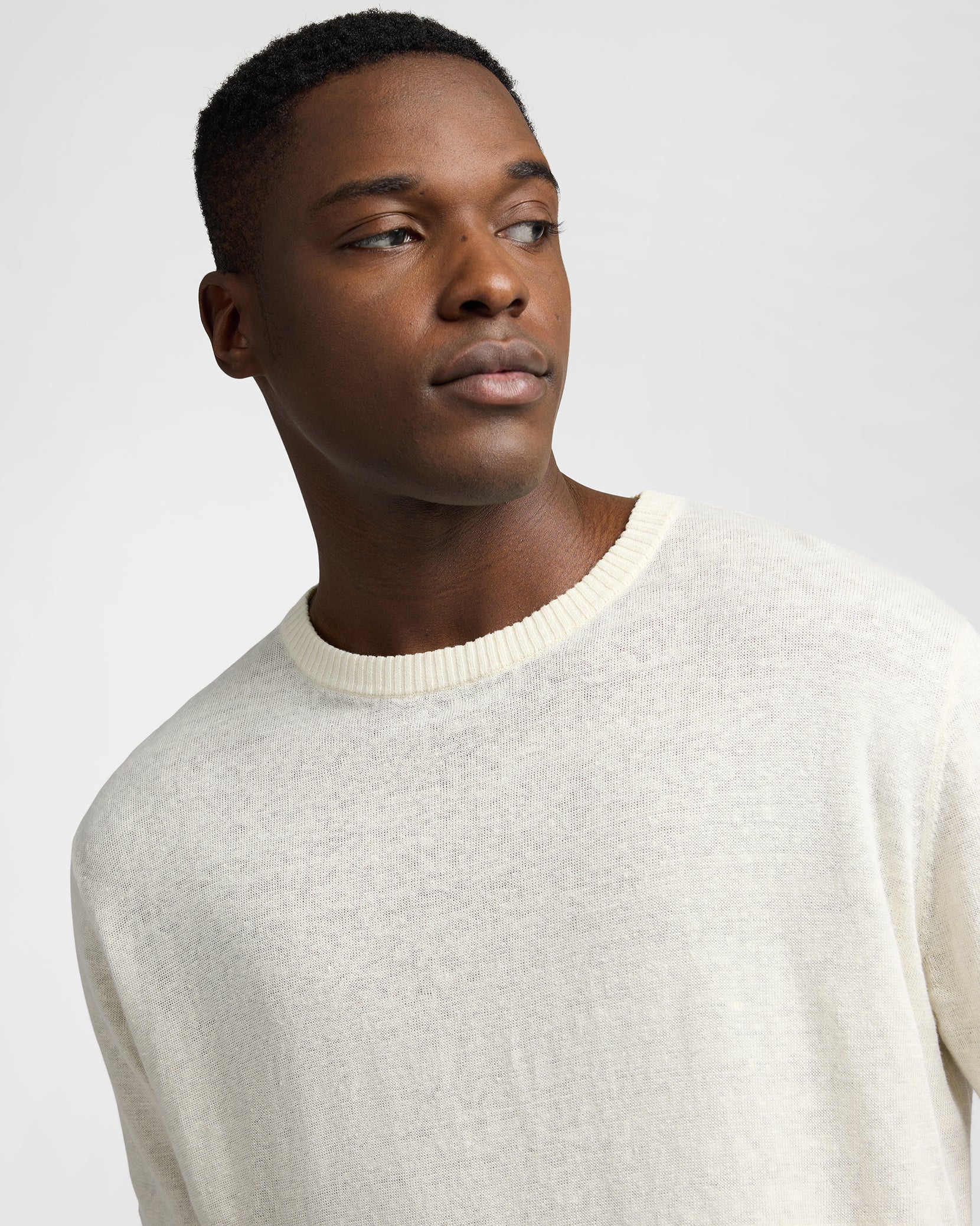 Linen Knit Tee Shirt - Image 4