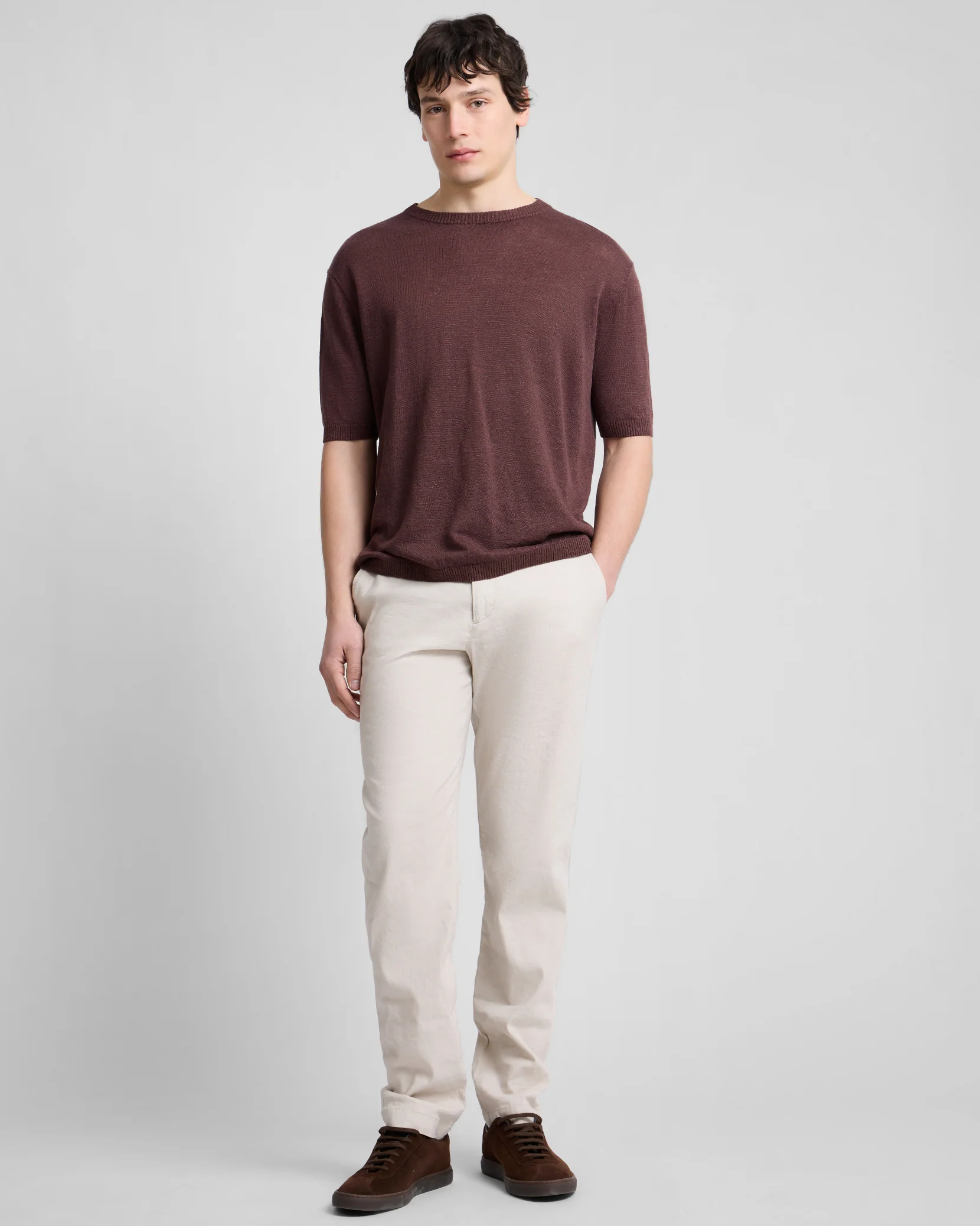 Linen Knit Tee Shirt - Image 3