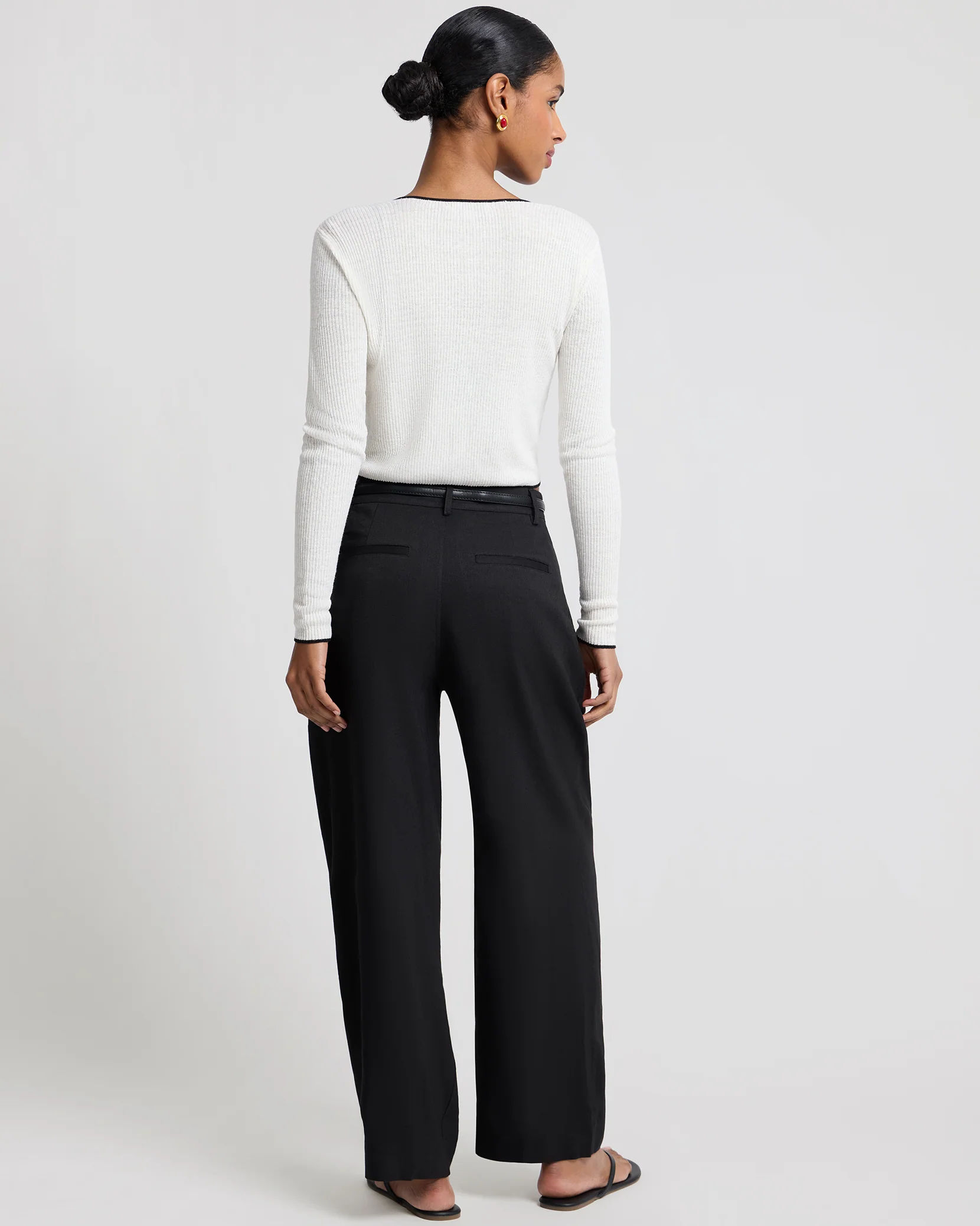 Linen Rib Cardigan - Image 6
