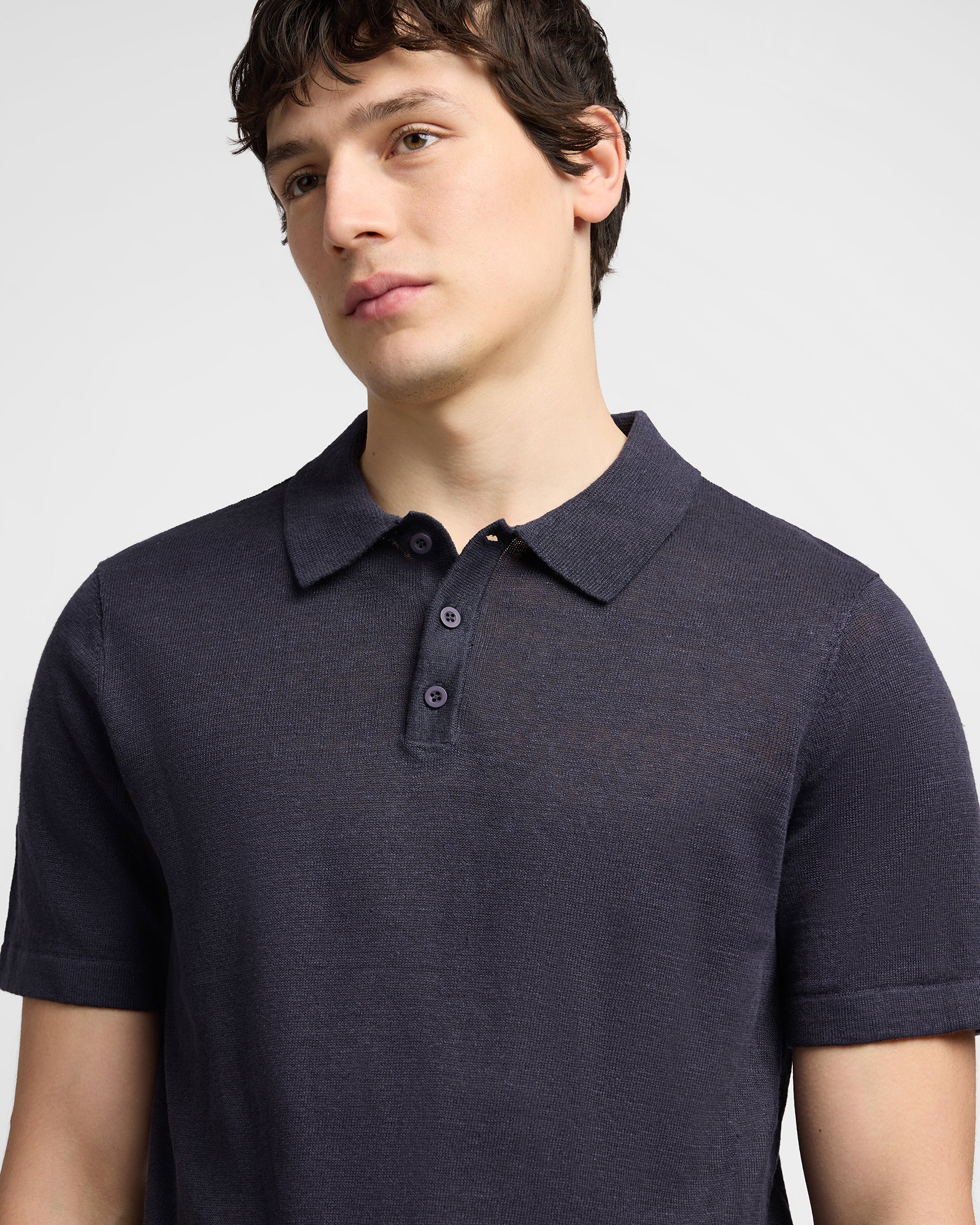 Linen Sweater Polo - Image 4
