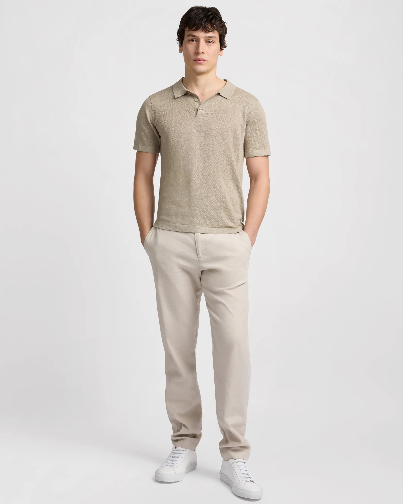 Linen Sweater Polo - Image 3