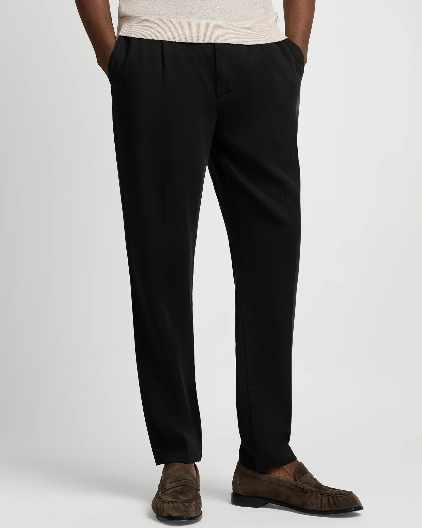 Lyocell Pleated Trouser - Image 2