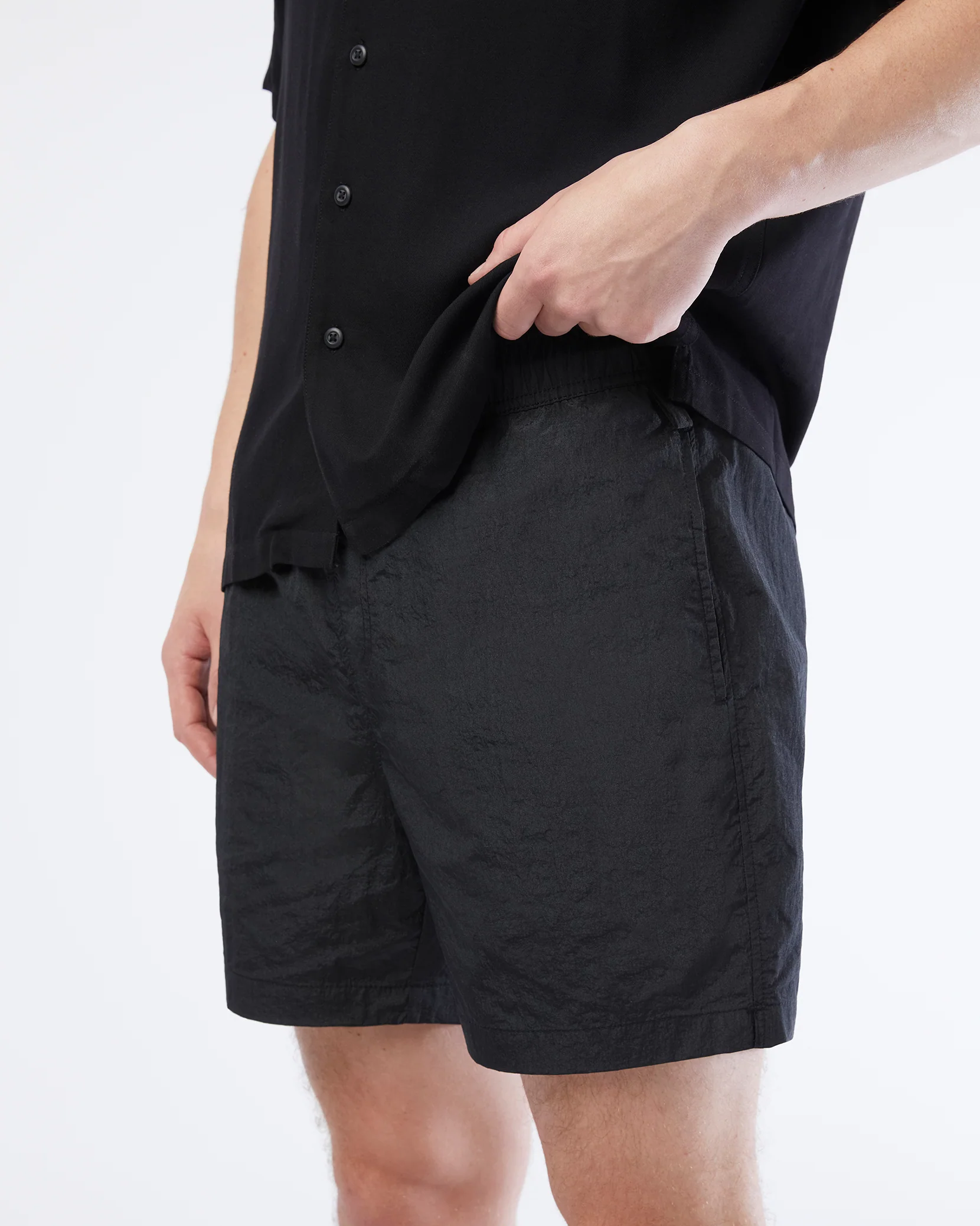 Nylon Crinkle 5" Swim Trunk - Image 5