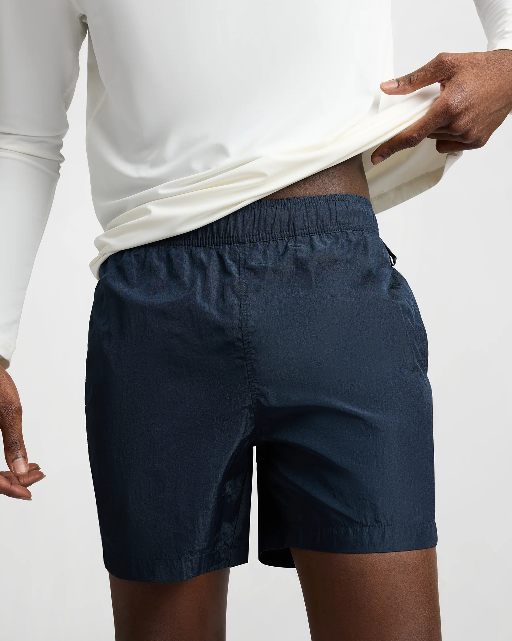 Nylon Crinkle 5" Swim Trunk - Image 4