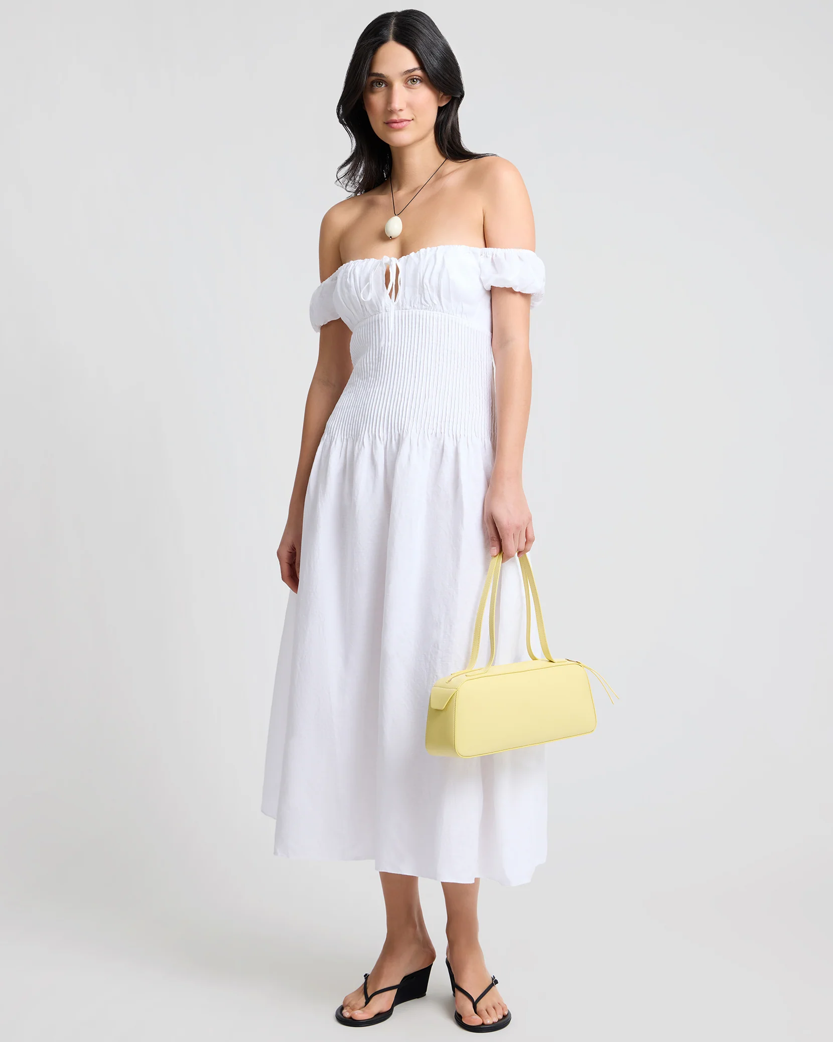 Off Shoulder Midi Dress - Image 5