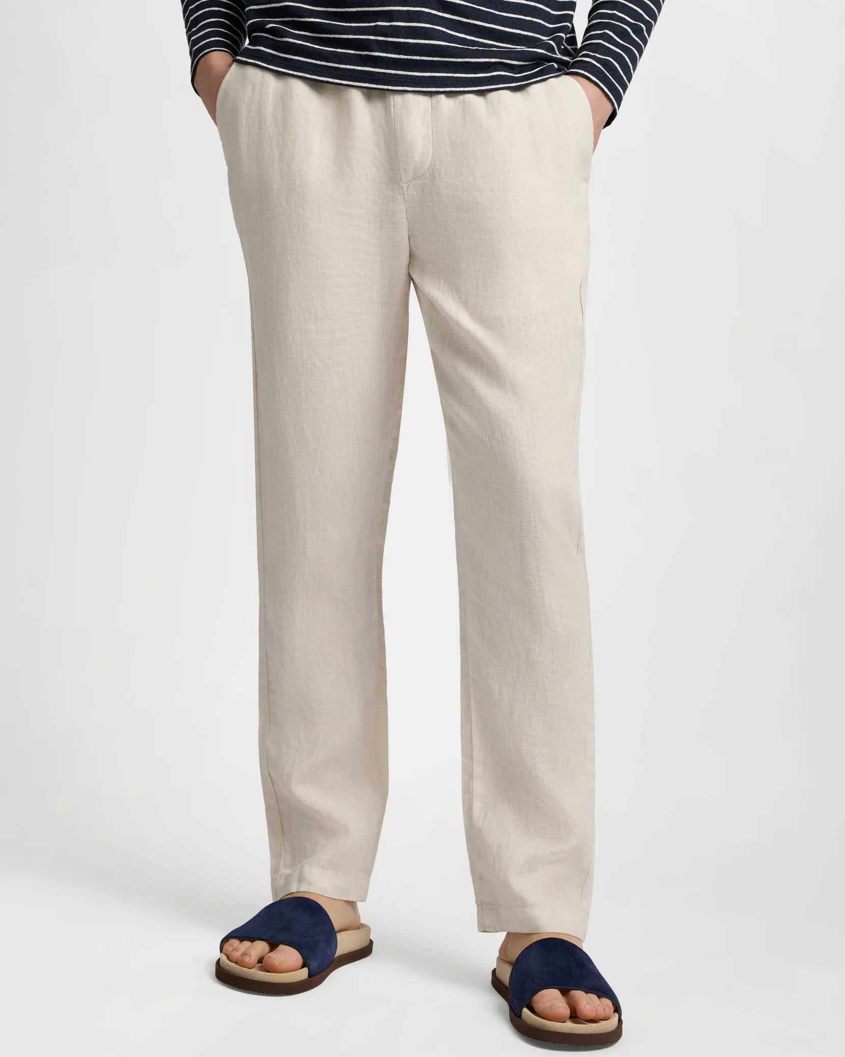 Pigment Dye Linen Pull On Pant - Image 2