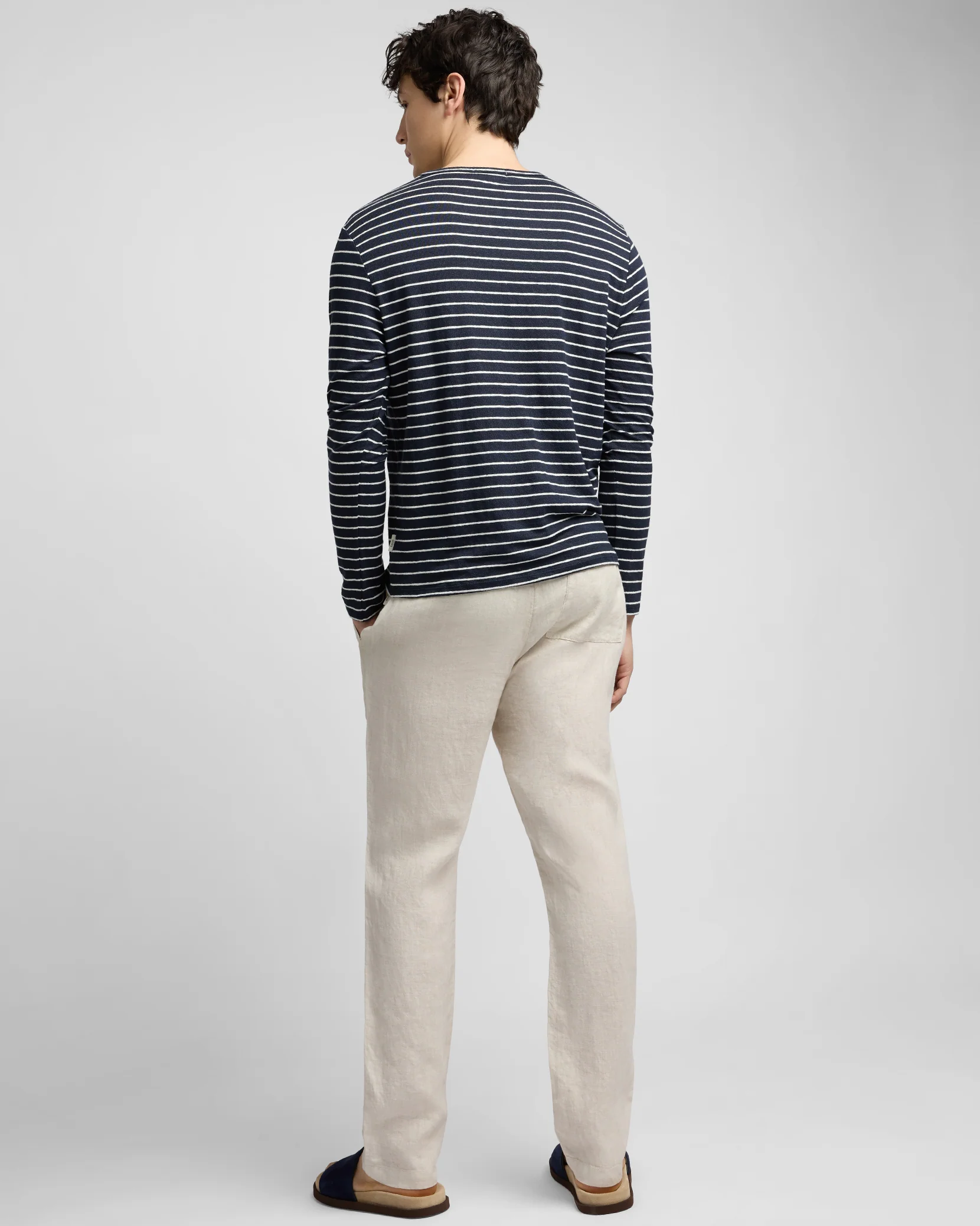 Pigment Dye Linen Pull On Pant - Image 5