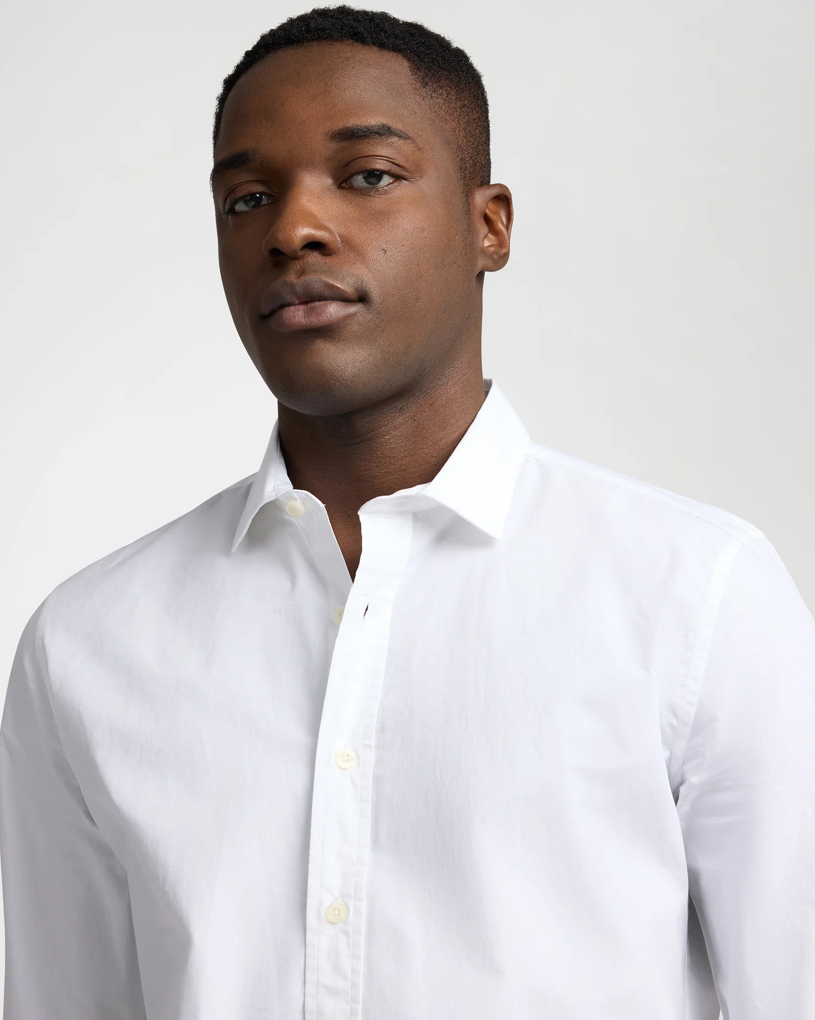 Poplin Long Sleeve Button Down Shirt - Image 4