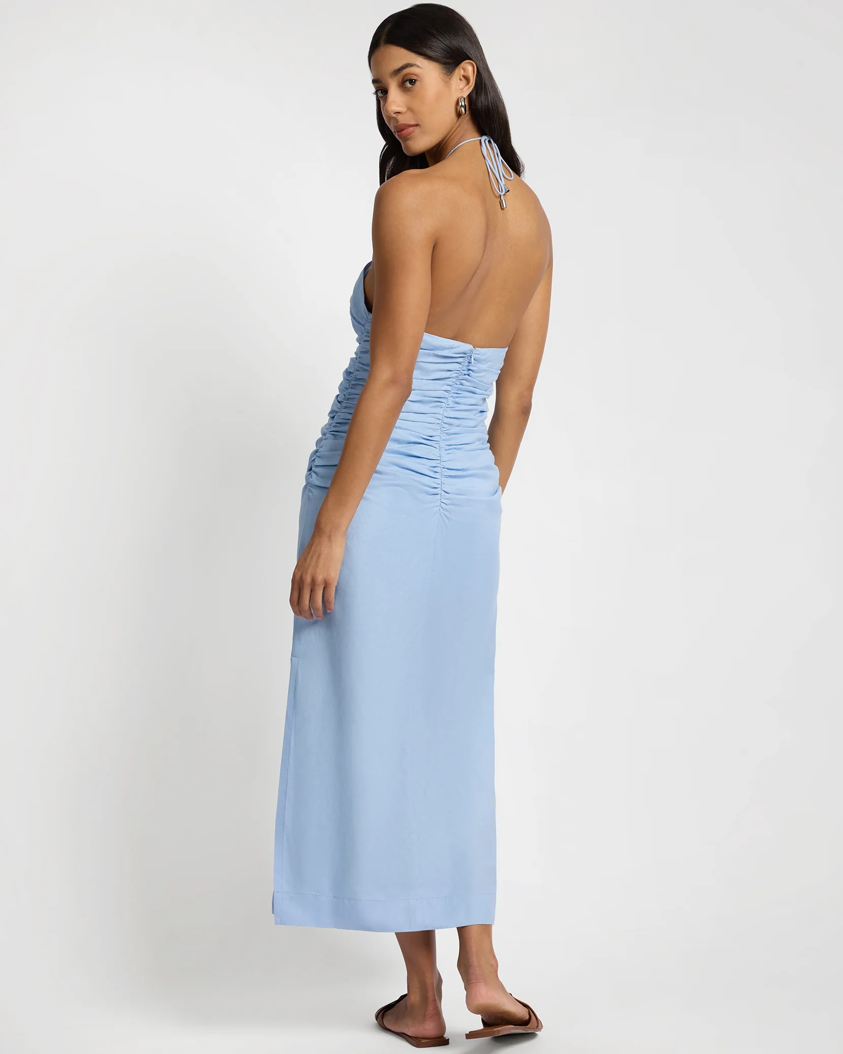 Ruched Halter Dress - Image 4