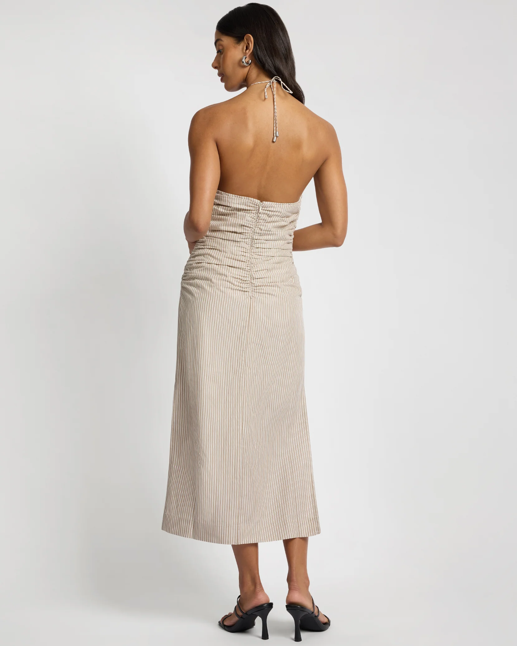 Ruched Halter Dress - Image 4
