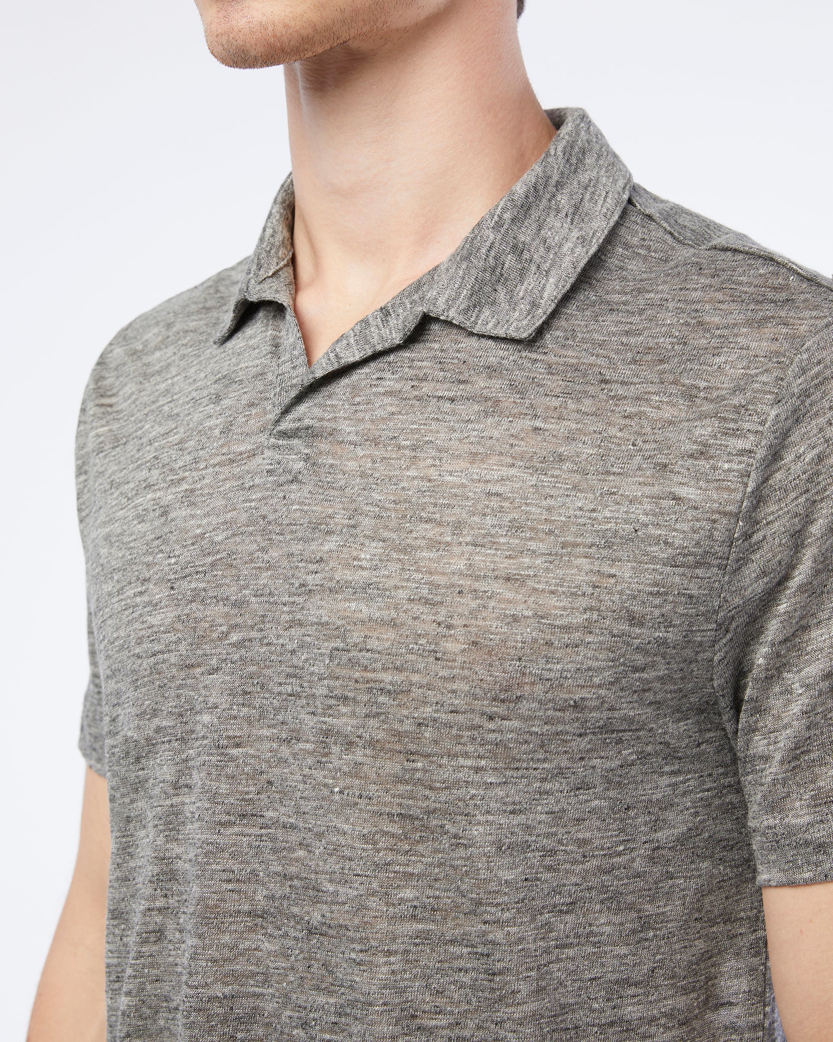 Shaun Linen Polo - Image 3